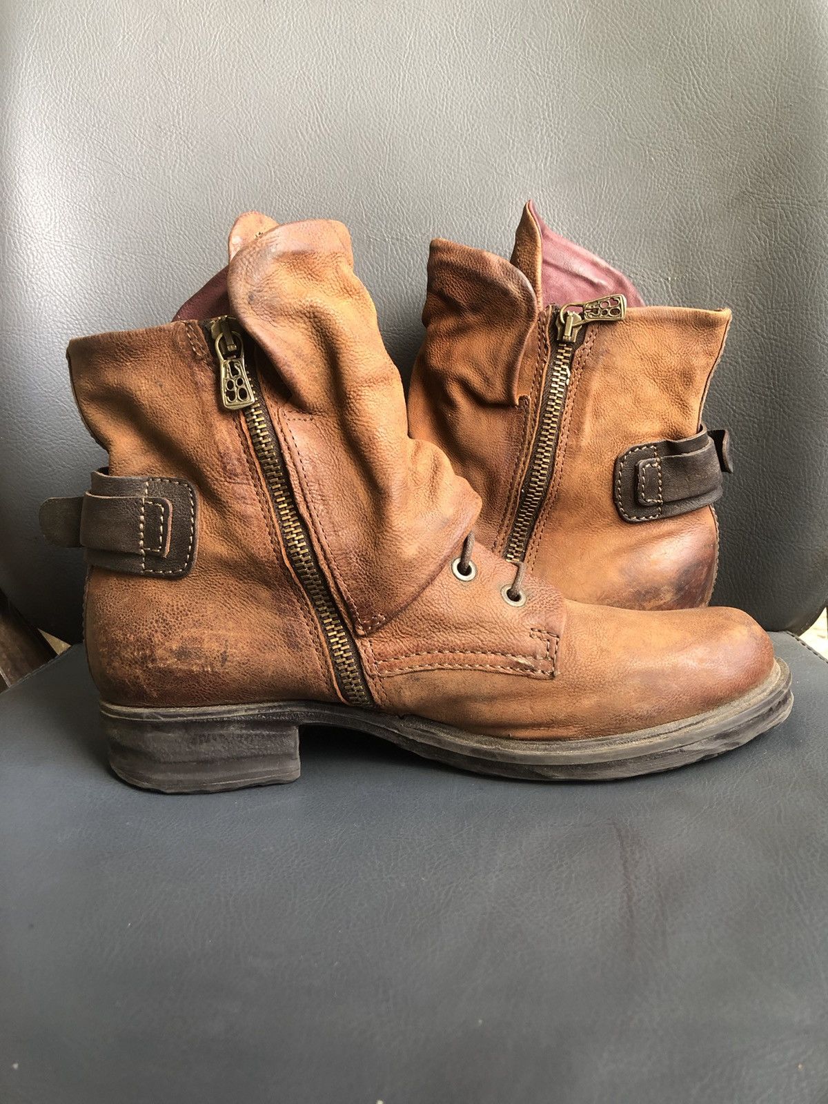 A.S.98 A.S 98 Brown Calfskin Leather Women’s Boots Size 39 Size US 9 / IT 39 - 5 Thumbnail