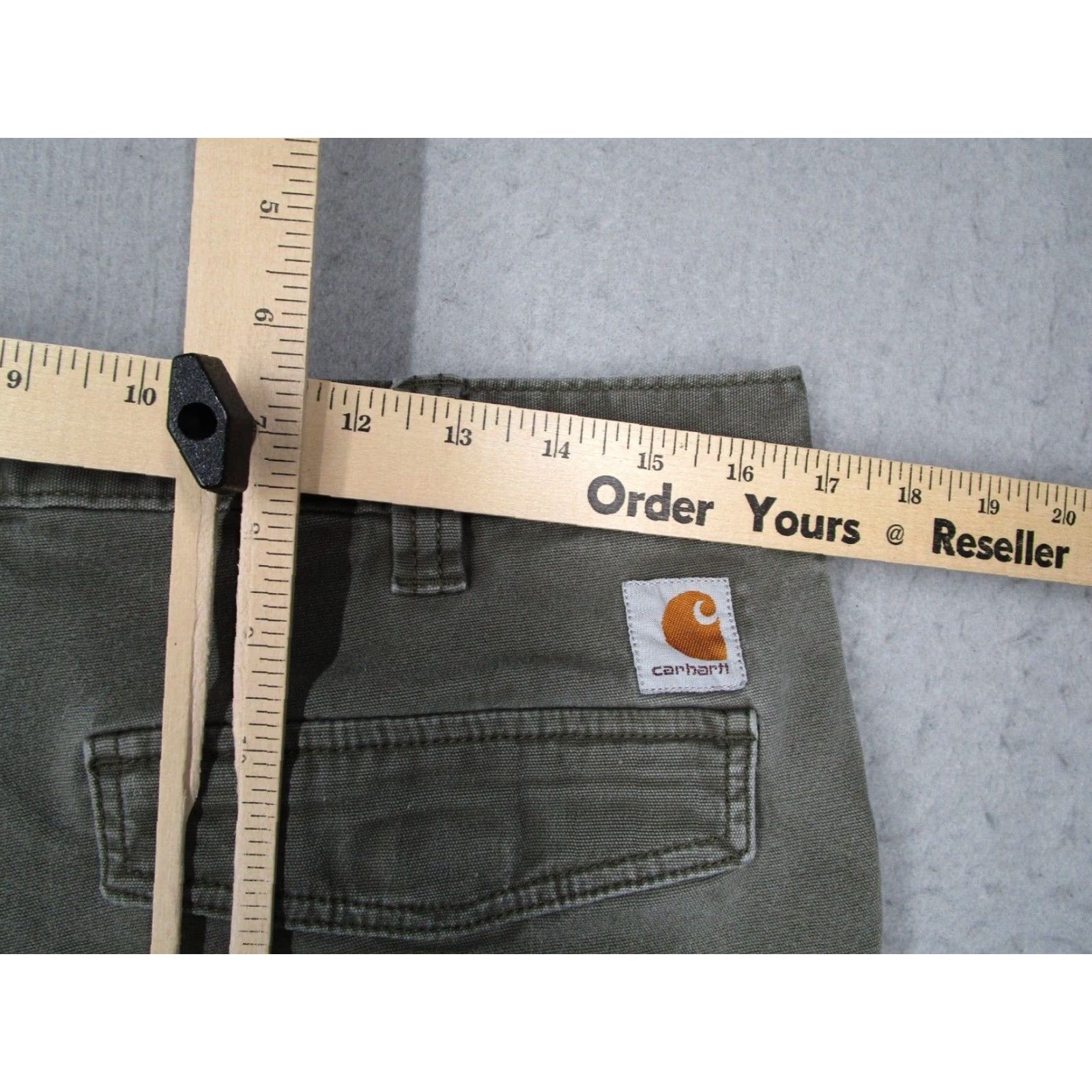 Carhartt CARHARTT Cargo Shorts Mens 34 Green Relaxed Fit Rugged Flex 10" Workwear Vintage: No Size US 34 / EU 50 - 7 Thumbnail