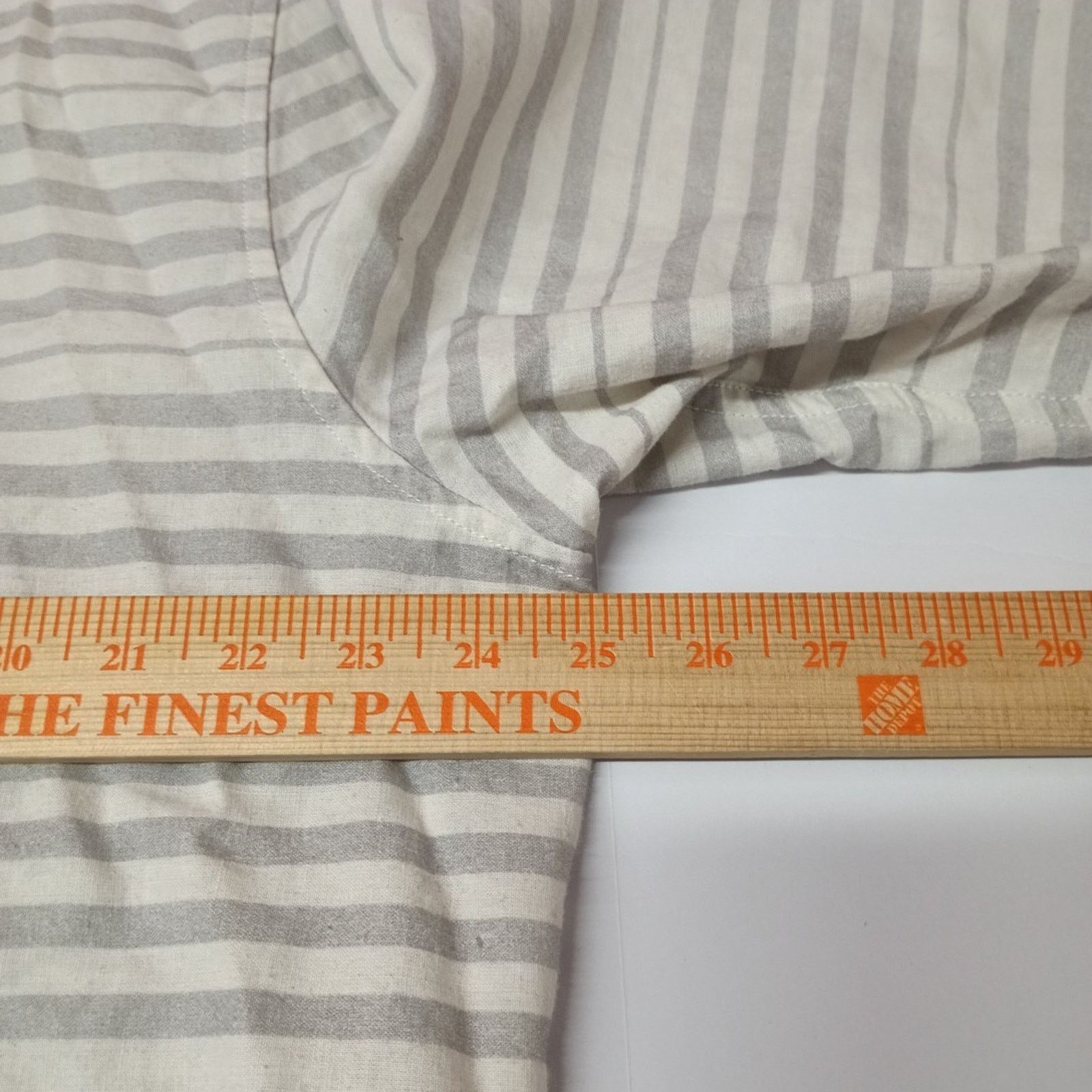 Tommy Bahama Tommy Bahama Shirt Men's XL White Gray Stripe Linen Blend Size US XL / EU 56 / 4 - 6 Thumbnail