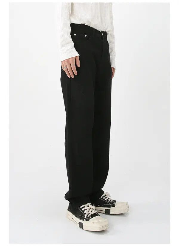 Japanese Brand Honoka x Nana Japanese black vintage washed straight jeans Size US 32 / EU 48 - 4 Thumbnail