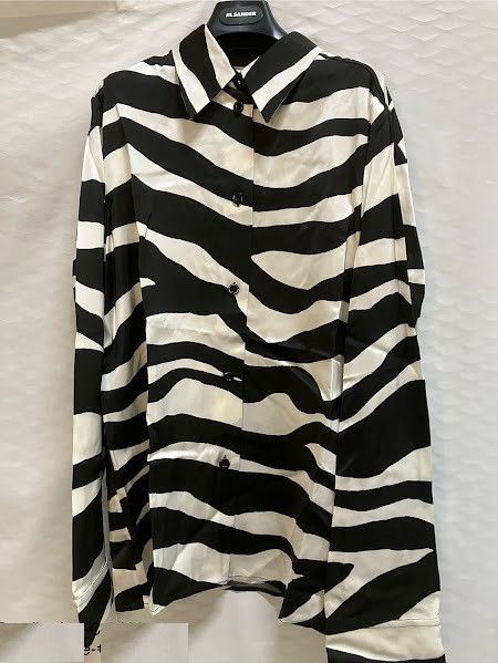 Jil Sander o1loc1c1224 Shirt in Black & White Size M / US 6-8 / IT 42-44 - 1 Preview
