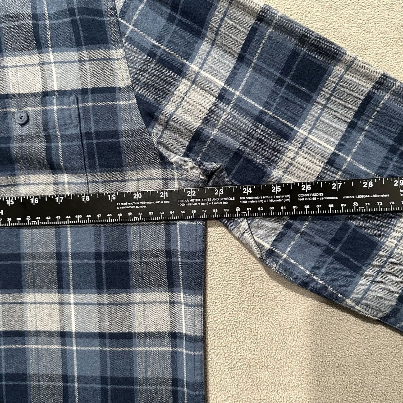 Weatherproof Weatherproof Shirt Mens M Blue Plaid Flannel Button-Down Casual EUC Size US M / EU 48-50 / 2 - 7 Thumbnail