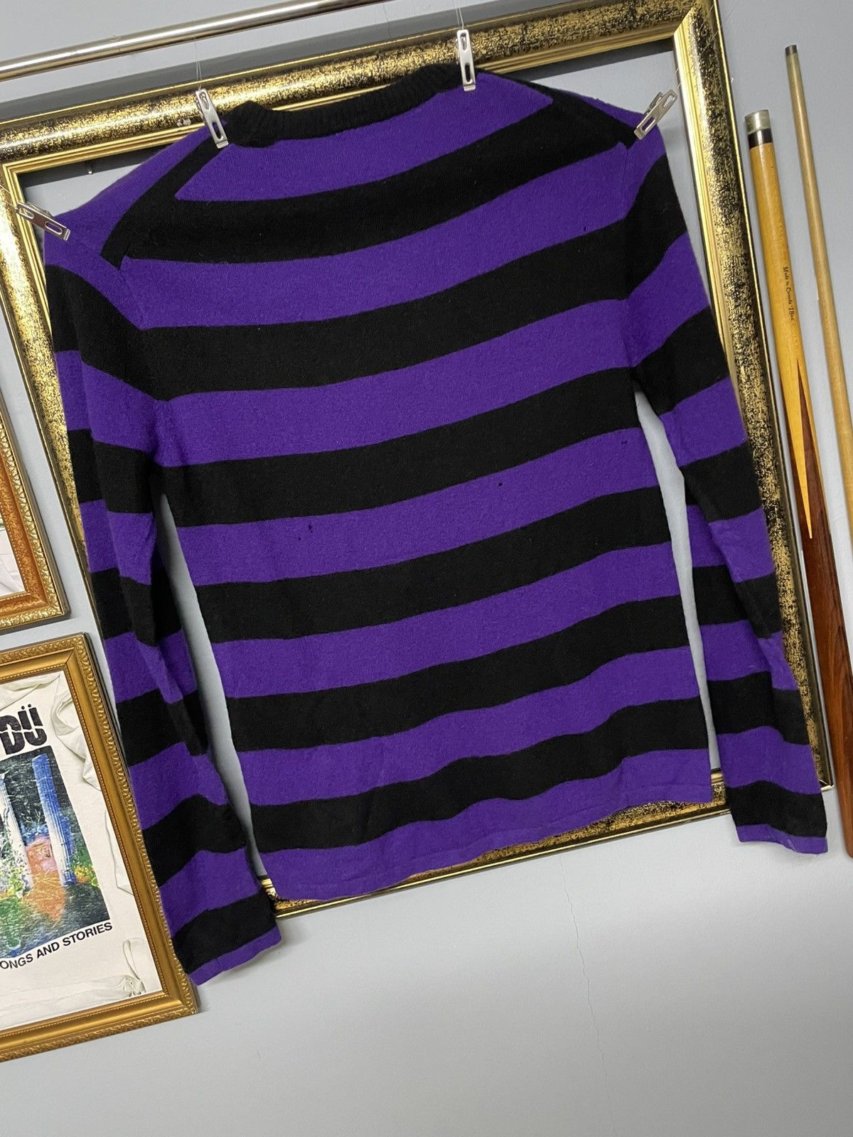 Japanese Brand Vintage 1990s Designer Michel Klein Distressed Longsleeve Size US S / EU 44-46 / 1 - 7 Thumbnail