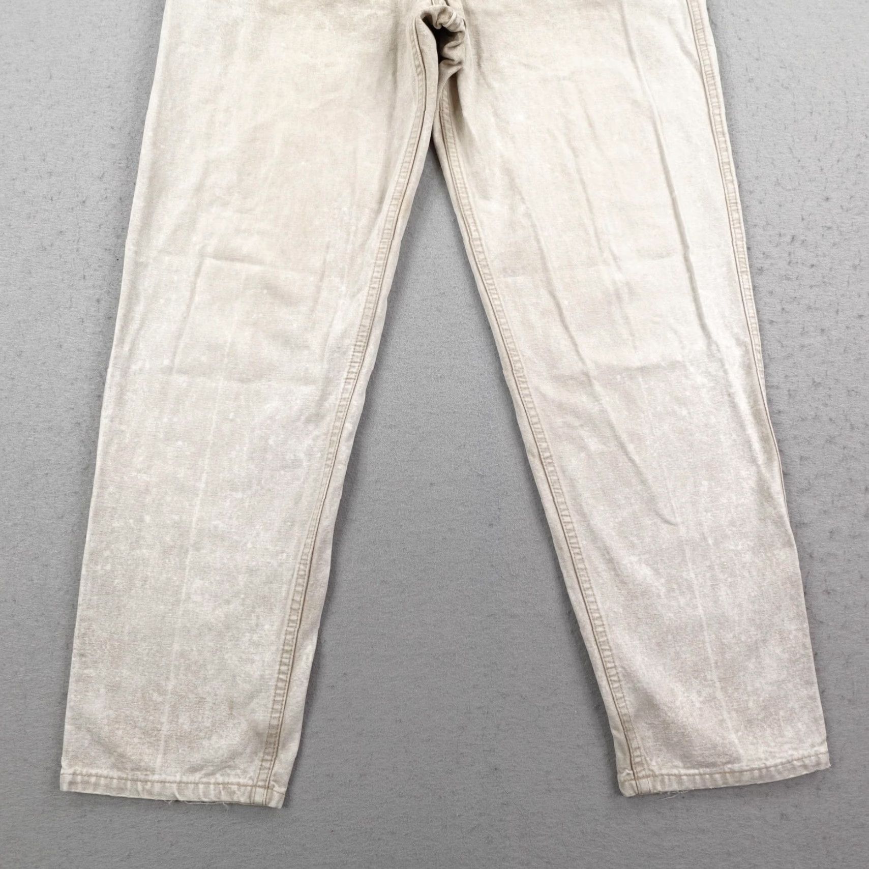 Levi's VINTAGE LevisJeans Jeans Mens 34x30 Beige Denim 550 Relaxed Fit Tapered Leg Faded 80s Size US 34 / EU 50 - 3 Thumbnail