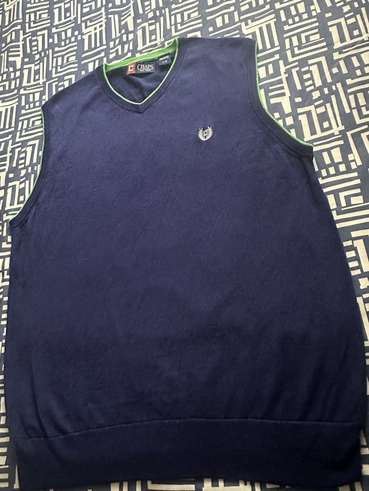 Chaps Ralph Lauren × Vintage Vintage Chaps Ralph Lauren Vest Casual Waistcoat Sweater Size US L / EU 52-54 / 3 - 2 Thumbnail