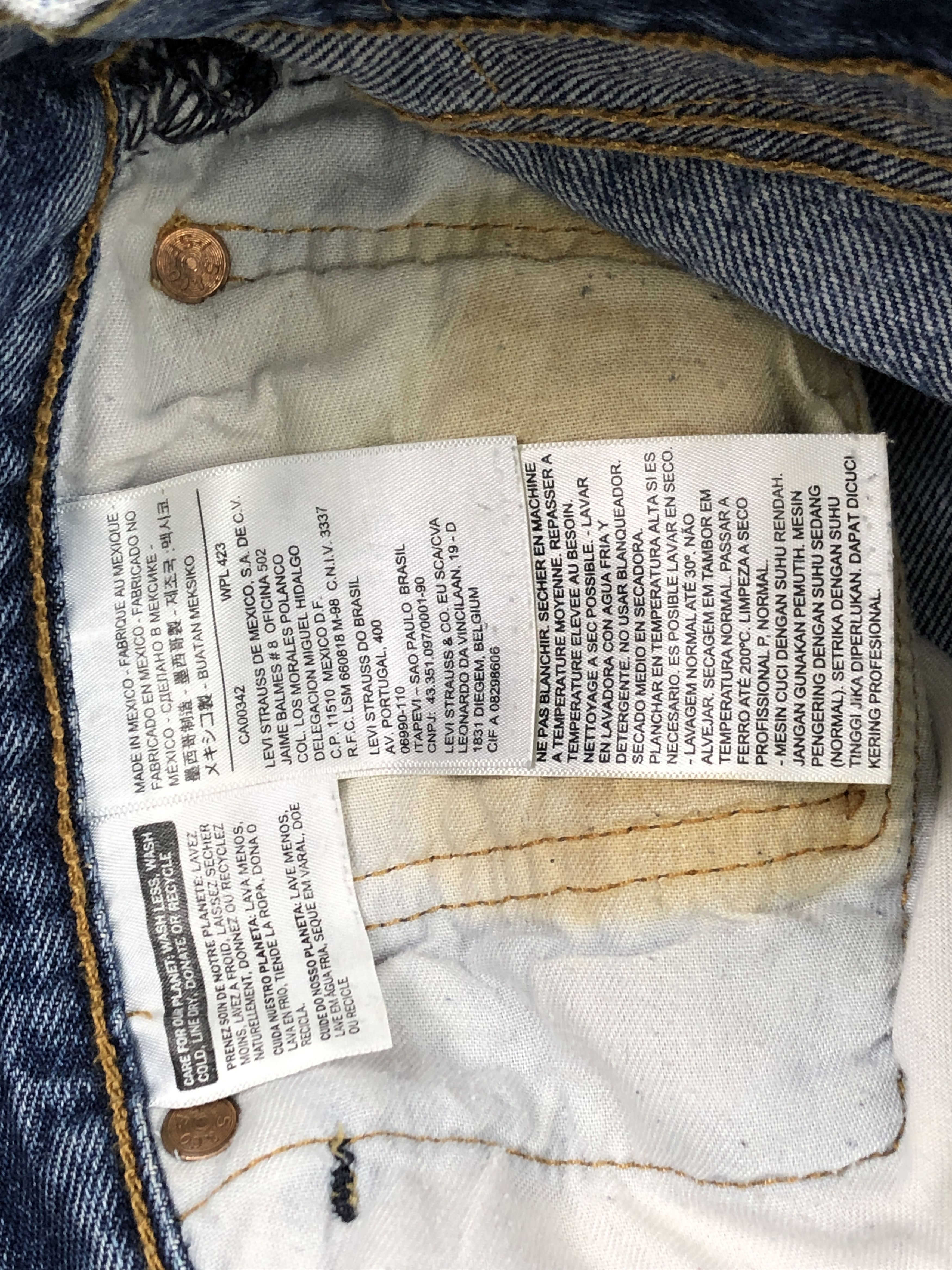 Levi's × Vintage Vintage Levis 501 Blue Denim Jeans Size US 34 / EU 50 - 8 Thumbnail