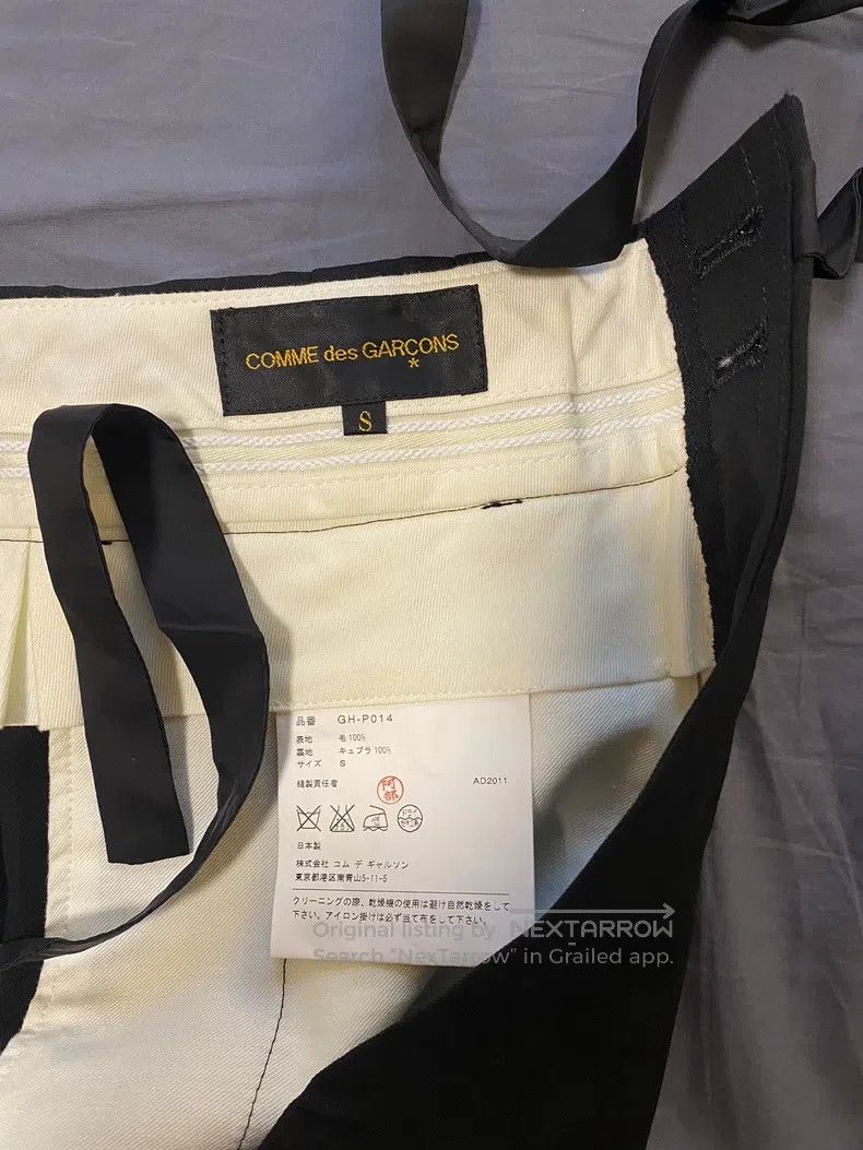 Comme des Garcons Comme Des Garcons size S Black Half-Structured Tailored Tr Size 23" - 4 Thumbnail