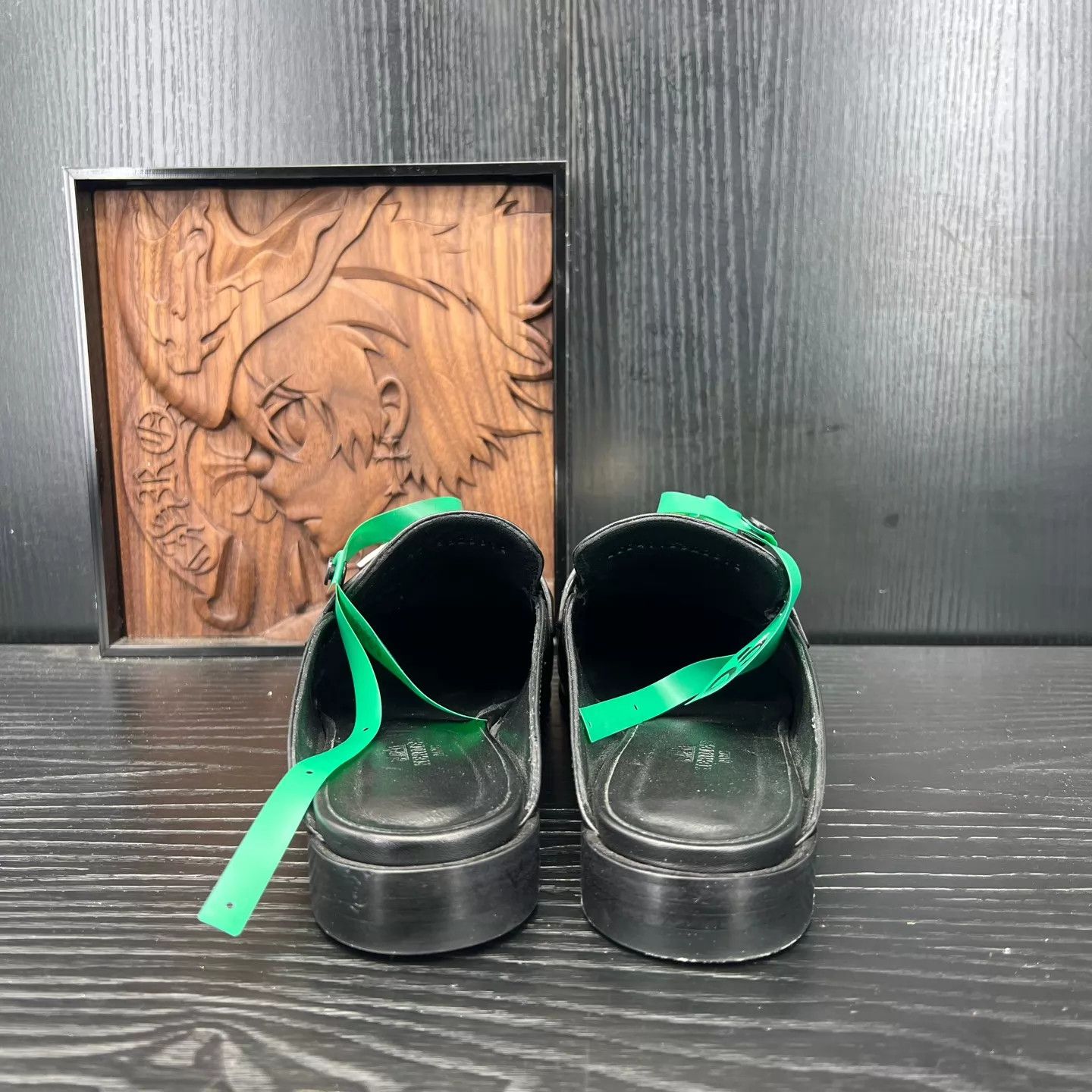 Hermes Hermès Lota Mule Black 37.5 Mint with Box Size US 7 / IT 37 - 3 Thumbnail