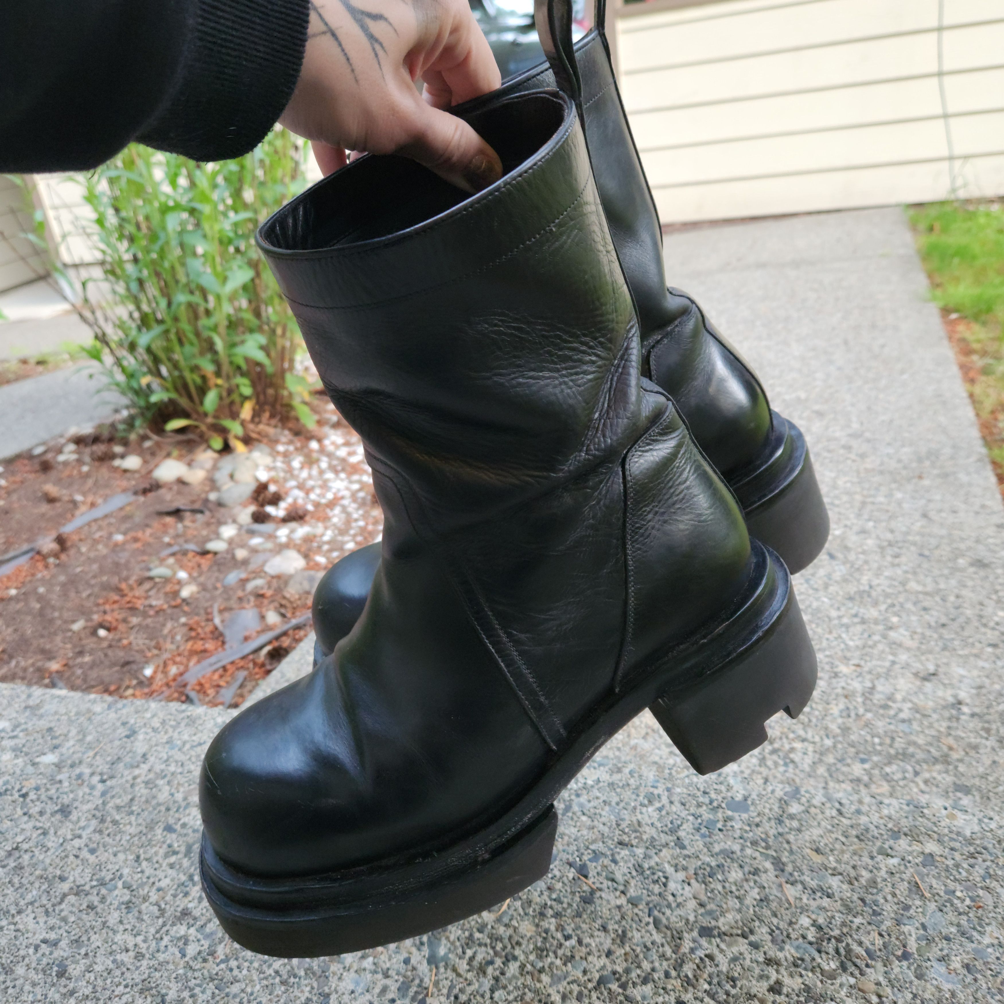 Rick Owens Rick Owens Bogun Boots SS22 Fogachine Size US 11 / EU 44 - 3 Thumbnail