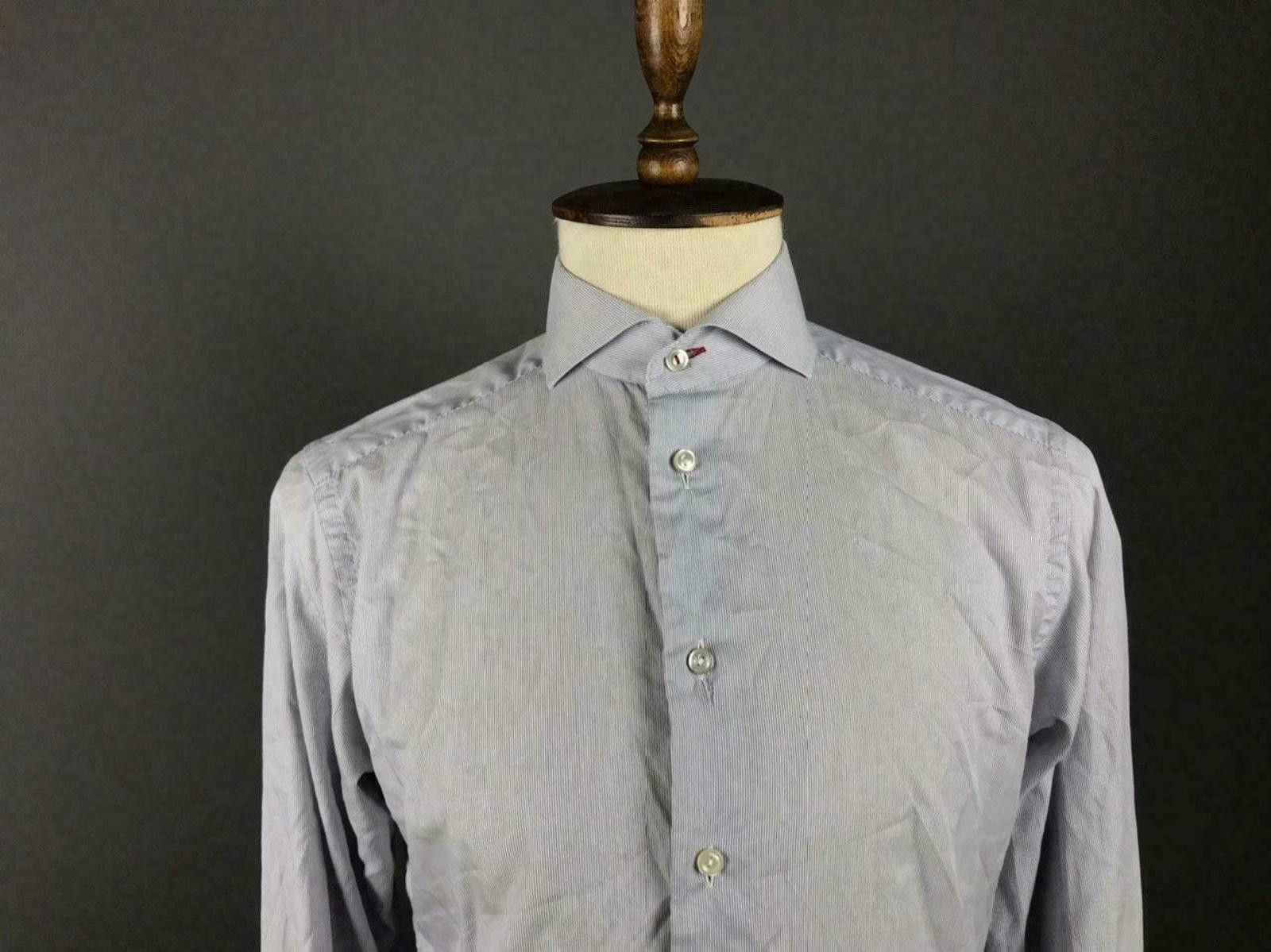 Eton Men Eton Striped Button Up Long Sleeve Dress Shirt Size 40 Size US M / EU 48-50 / 2 - 2 Thumbnail