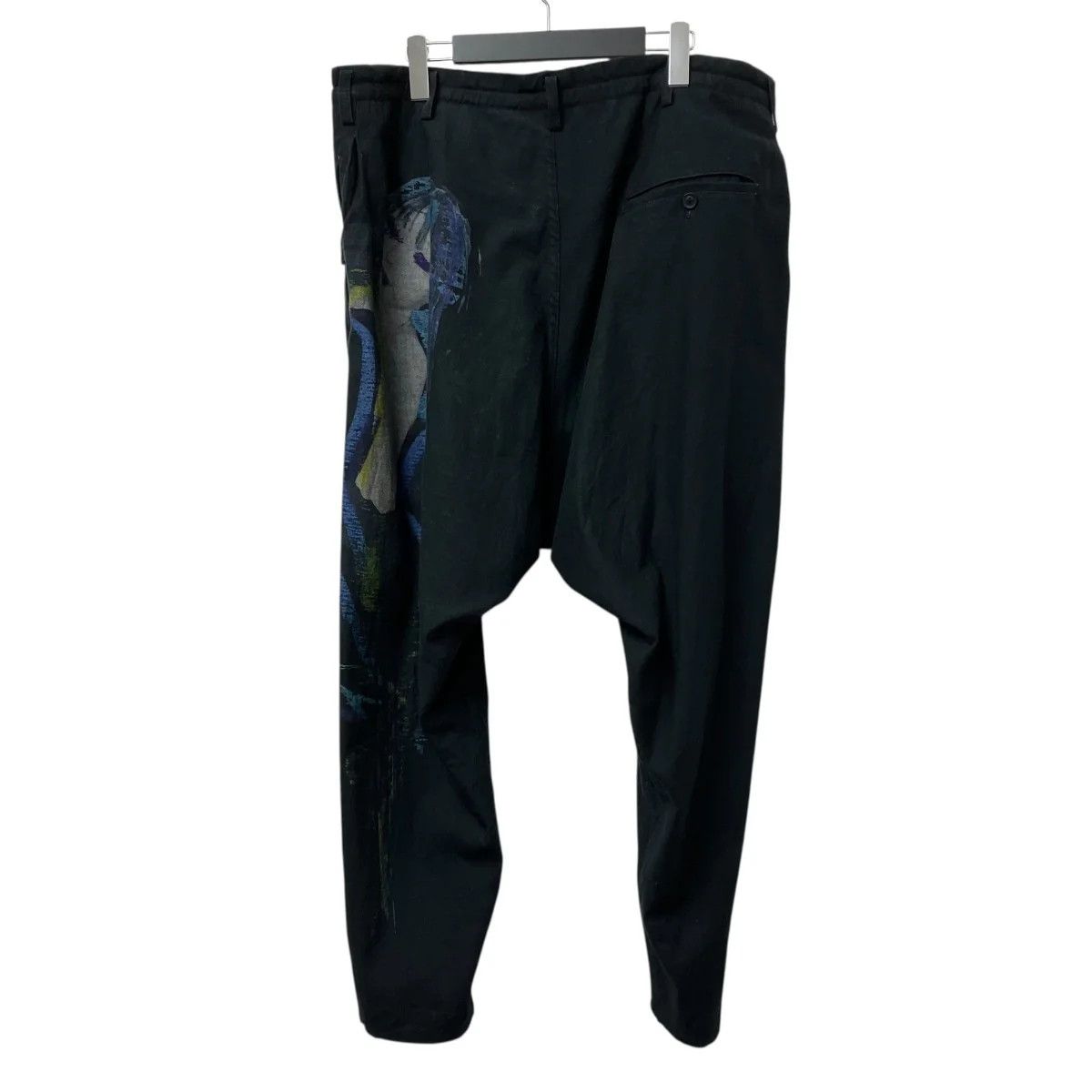 Yohji Yamamoto Yohji Yamamoto pour homme/print black/cotton pants Size US 38 / EU 54 - 2 Thumbnail