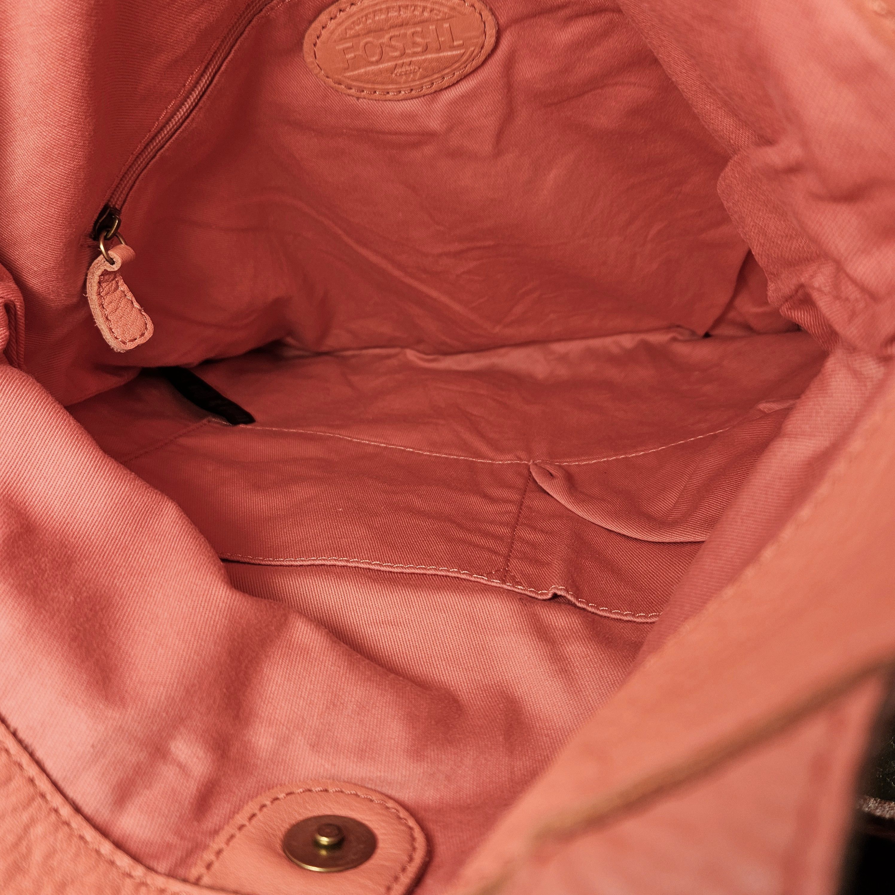 Fossil Fossil 13x11x1.5" Erin Crossbody Fold Over Handbag Coral Size ONE SIZE - 11 Thumbnail