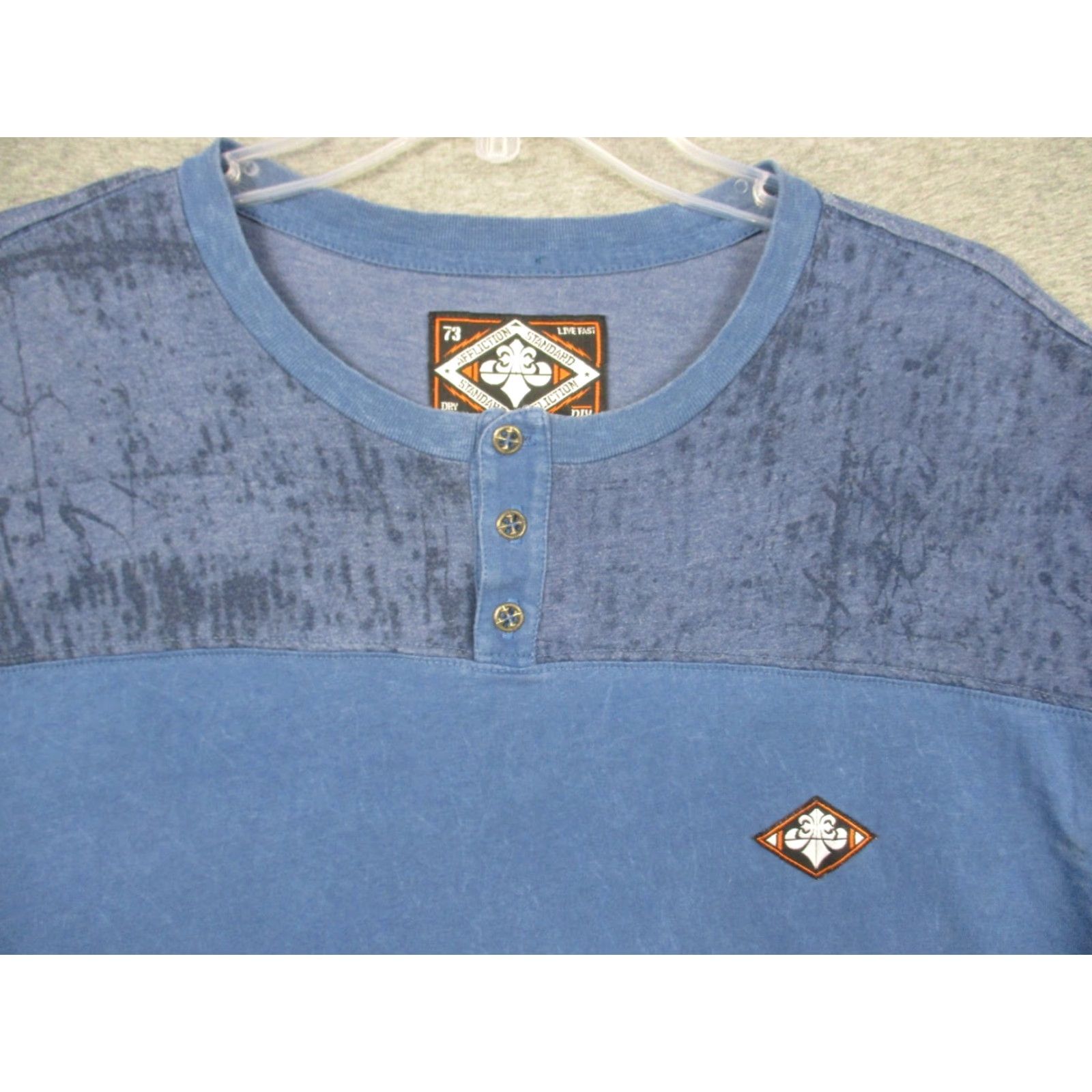 Affliction Affliction Live Fast Shirt XXL Blue Vintage Long Sleeve Shirt Y2K Mens Size US XXL / EU 58 / 5 - 2 Thumbnail