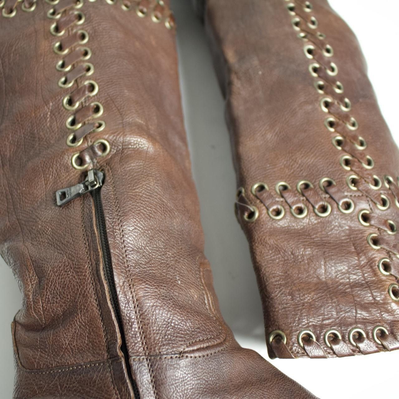 Prada PRADA GROMMET RIDING BOOTS Size US 7.5 / IT 37.5 - 6 Thumbnail