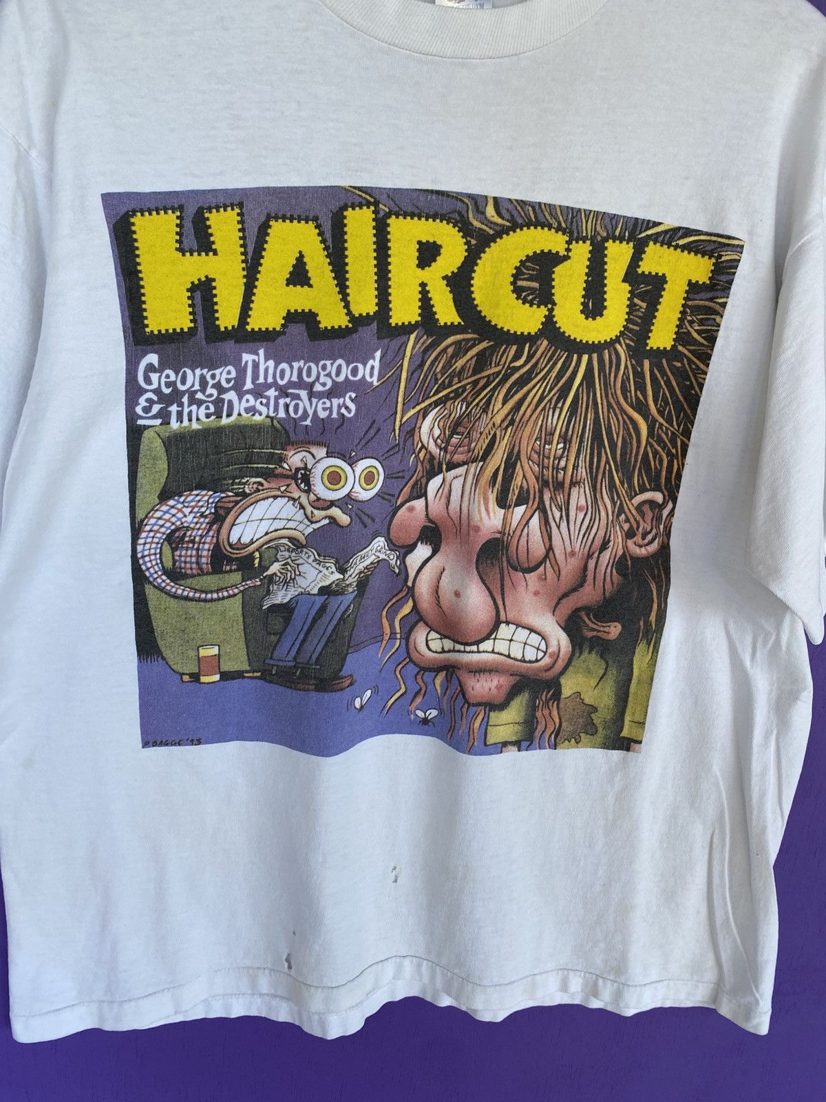 Band Tees Vintage 1993 George Thorogood haircut tour tee Size US XL / EU 56 / 4 - 3 Thumbnail