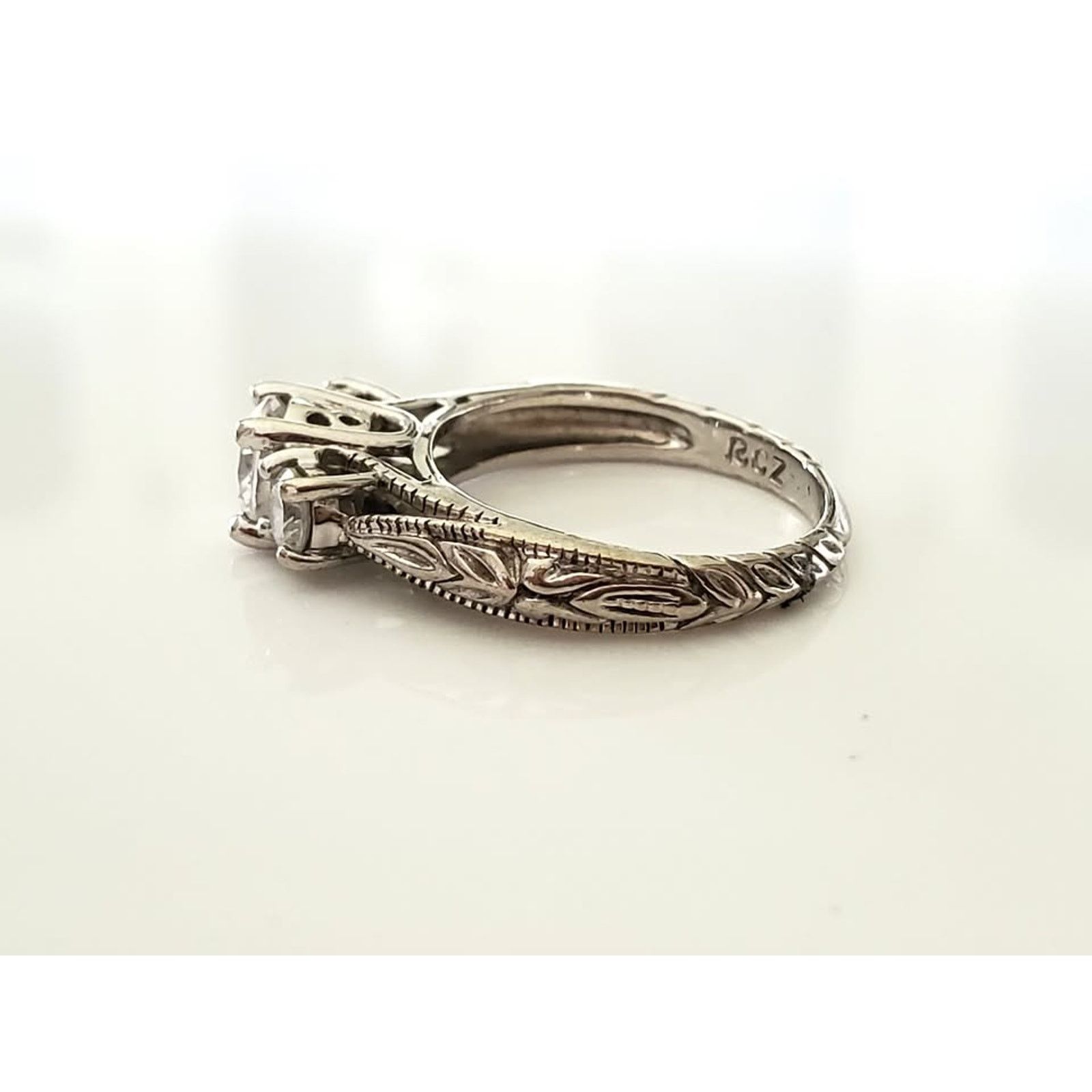 Other Ross Simons 3 Crystal Zirconia Sterling Silver Ring Size ONE SIZE - 3 Thumbnail