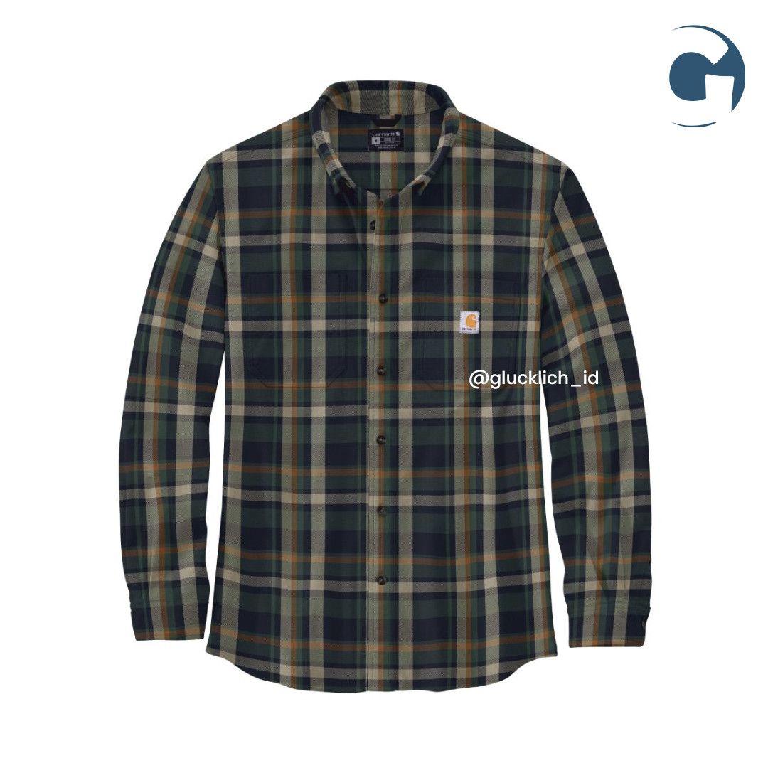 Carhartt Carhartt, Rugged Flex Relaxed Midweight Flannel Plaid Shirt Size US M / EU 48-50 / 2 - 1 Thumbnail
