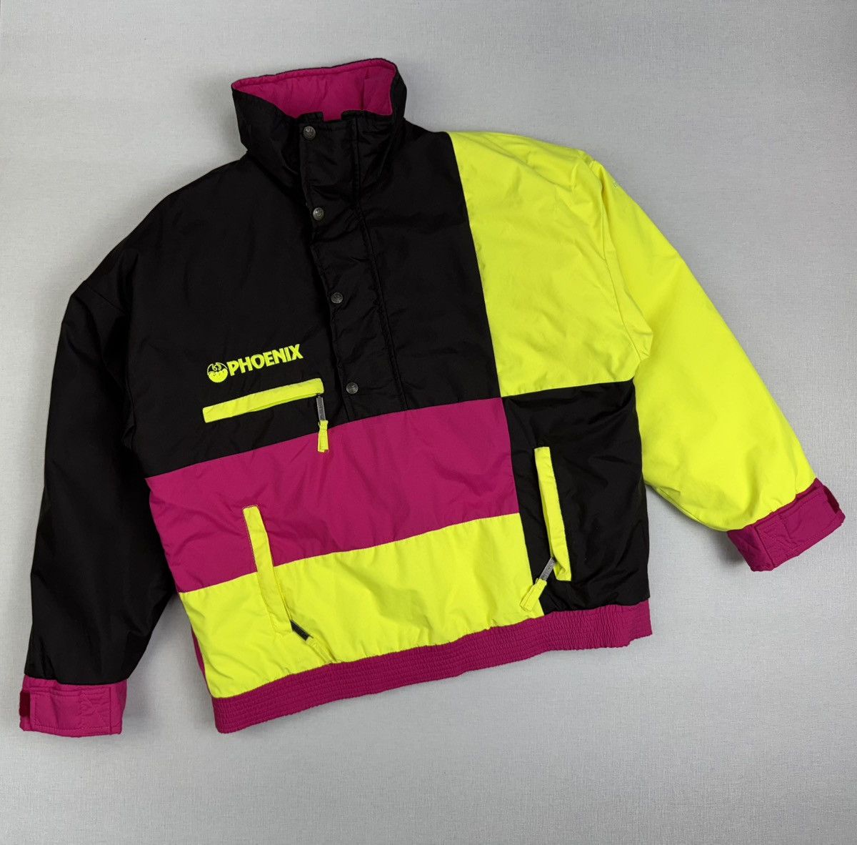 Phoenix Clothing × Vintage Vintage Phoenix Ski Winter Neon Snowboard Anorak Jacket Size US S / EU 44-46 / 1 - 1 Thumbnail