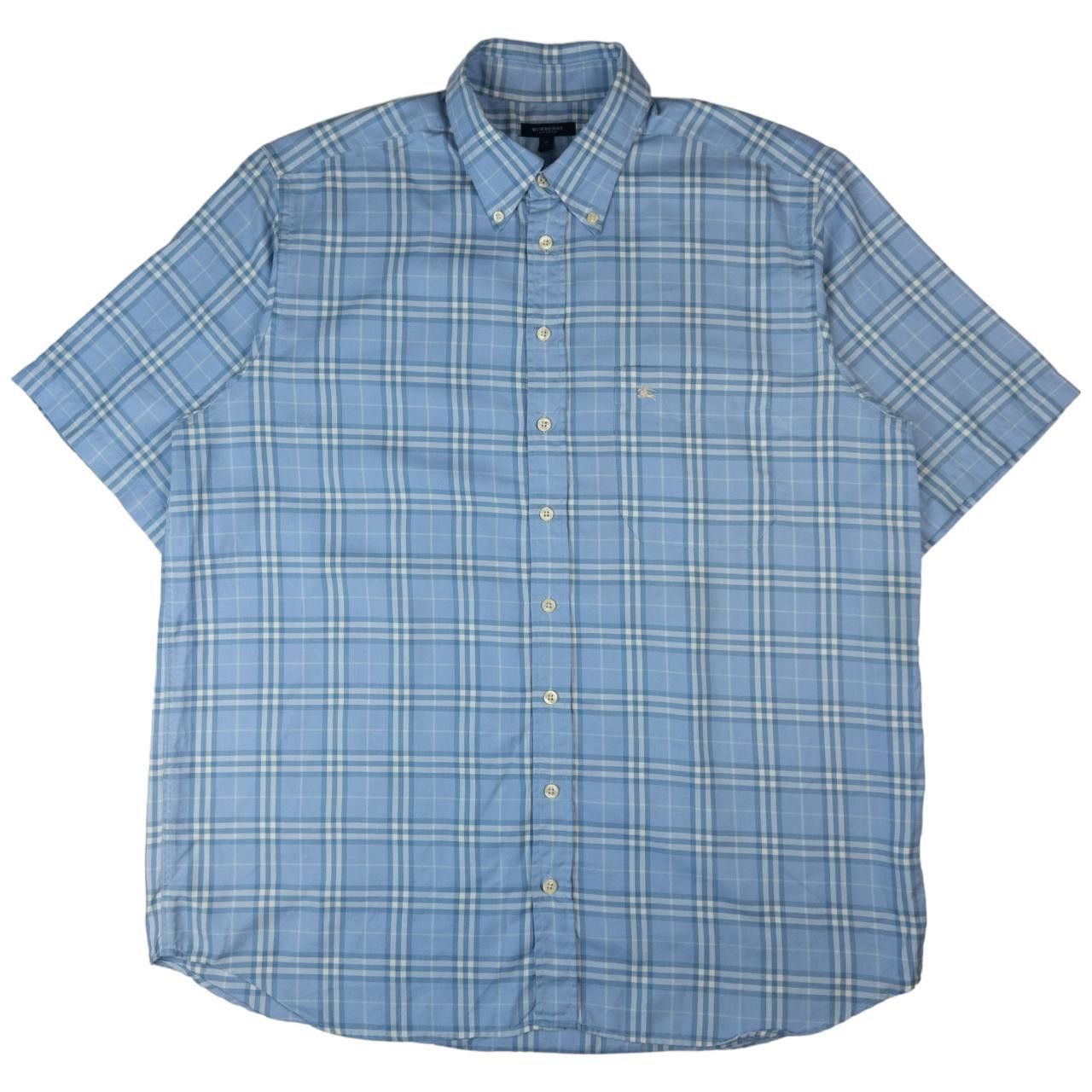 Burberry Vintage Burberry Button Up Short Sleeve Shirt Size XL Size US XL / EU 56 / 4 - 1 Thumbnail