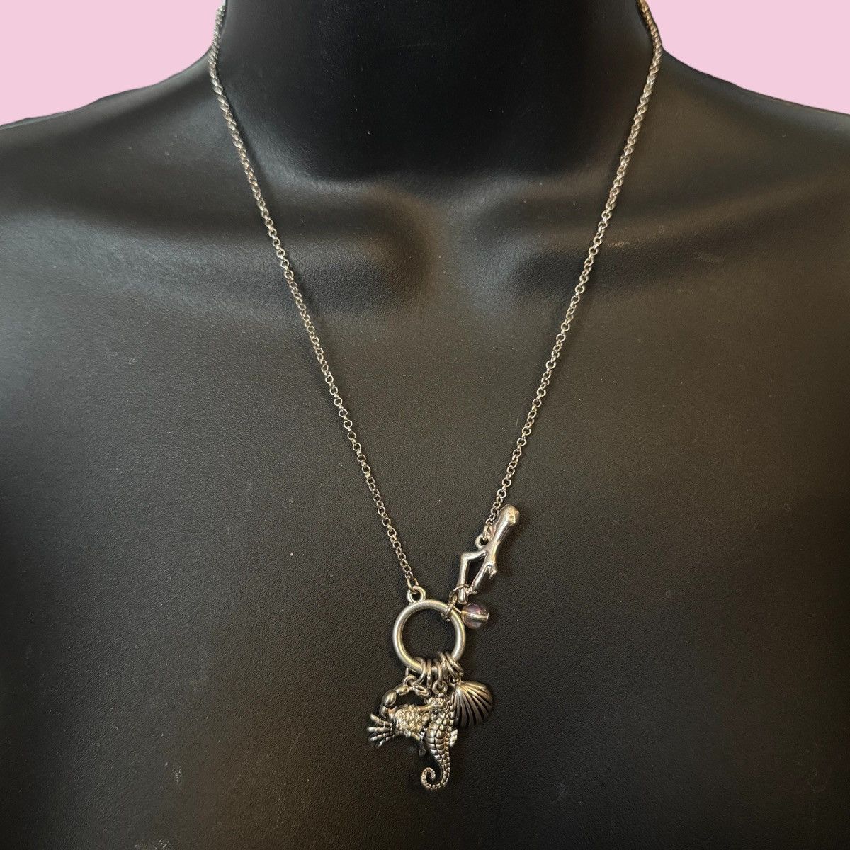 Other Silver tone ocean life theme charm necklace Size ONE SIZE - 1 Thumbnail