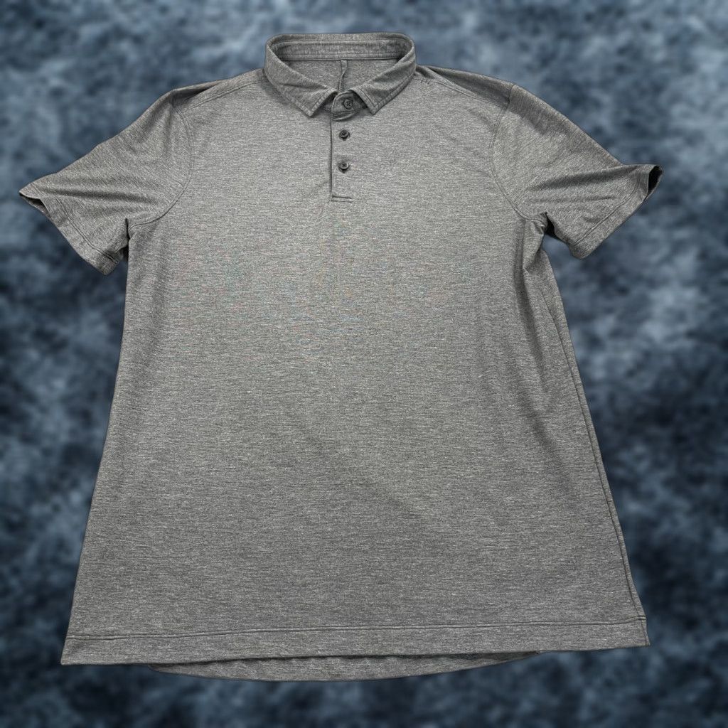 Lululemon Lululemon Polo Shirt Mens Large Gray Performance Evolution Short Sleeve Golf Shirt Size US L / EU 52-54 / 3 - 1 Thumbnail