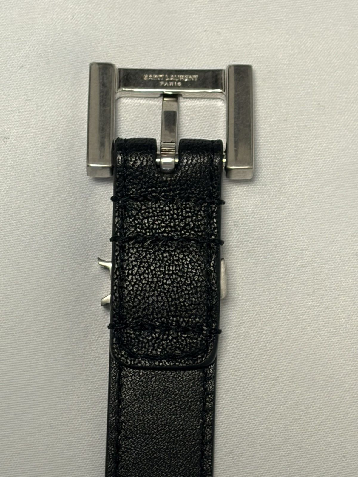 Saint Laurent Paris Saint Laurent Cassandre Belt Black Size 90 Near New Size ONE SIZE - 4 Thumbnail