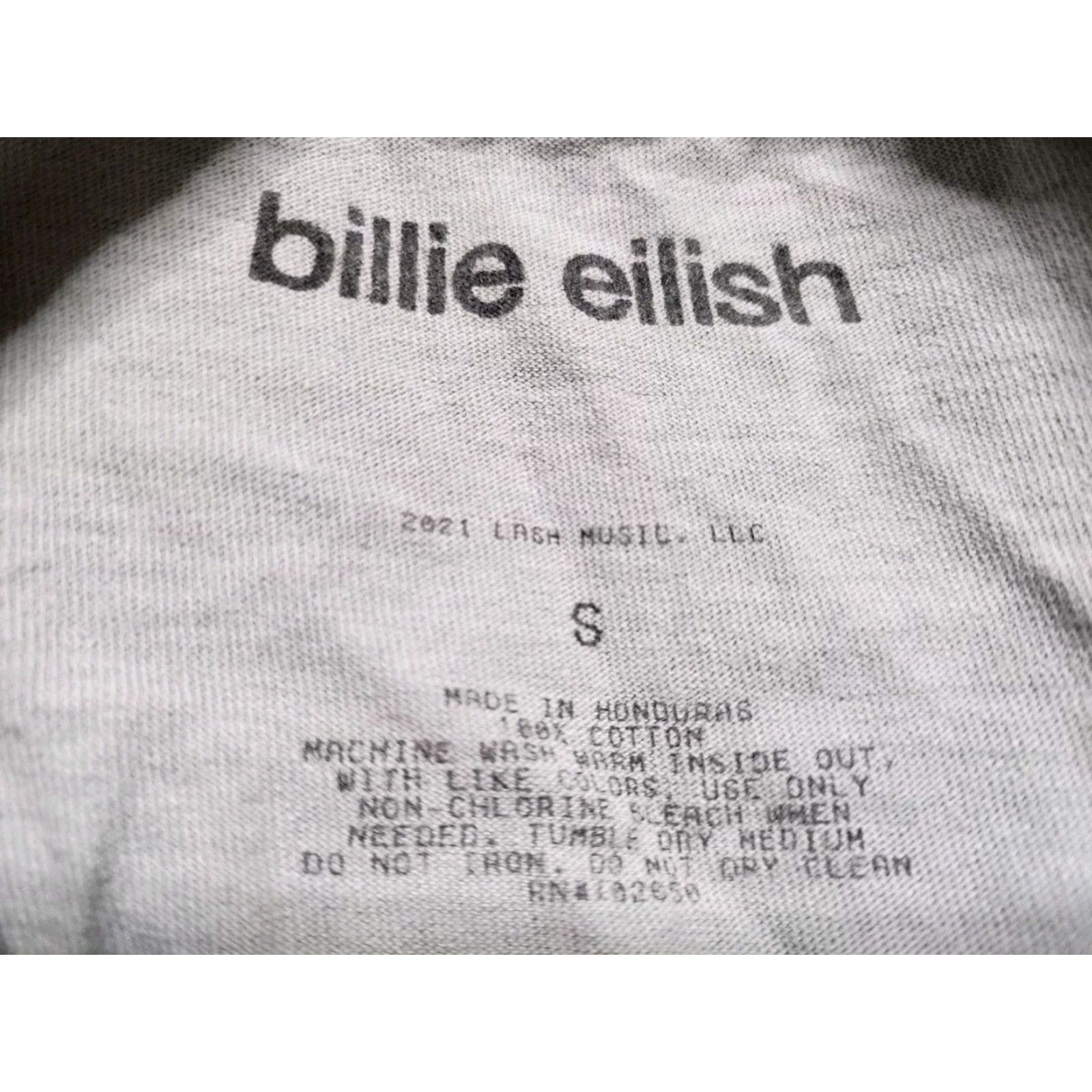 Vintage Billie Eilish Happier Than Ever 2021 Tour Green Short Sleeve T Shirt Mens Small Size US S / EU 44-46 / 1 - 4 Thumbnail