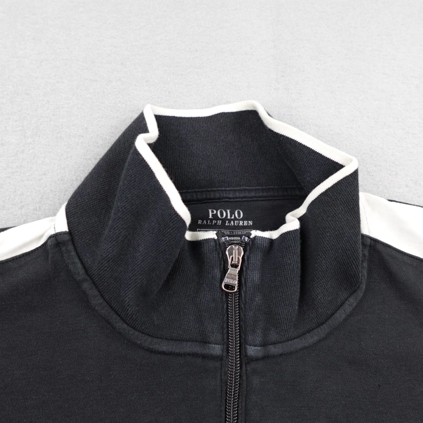 Polo Ralph Lauren Polo Ralph Lauren Jacket Mens 2XL Black White Track Coat Full Zip Red Pony Logo Size US XXL / EU 58 / 5 - 2 Thumbnail