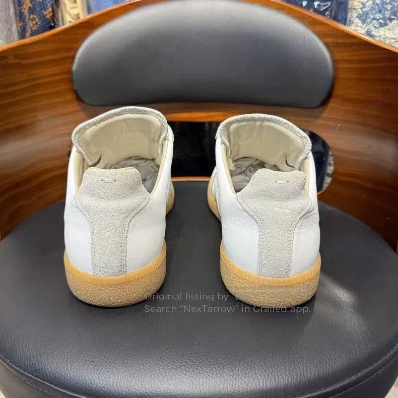 Maison Margiela Maison Margiela White Casual Sneakers. Size US 10.5 / EU 43-44 - 2 Thumbnail