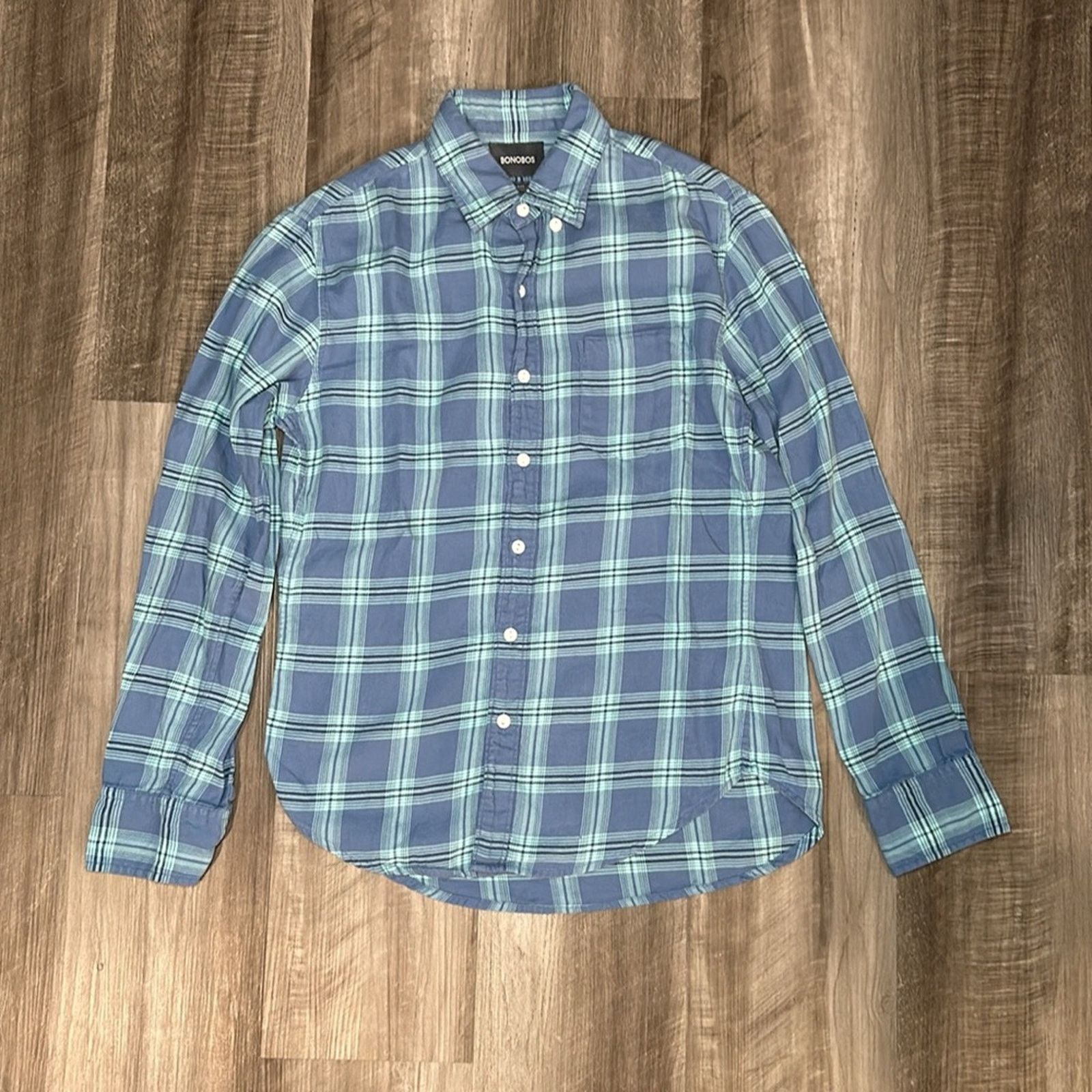 Bonobos Bonobos Light Flannel Slim Fit Long Sleeve Button - Small Size US S / EU 44-46 / 1 - 2 Thumbnail