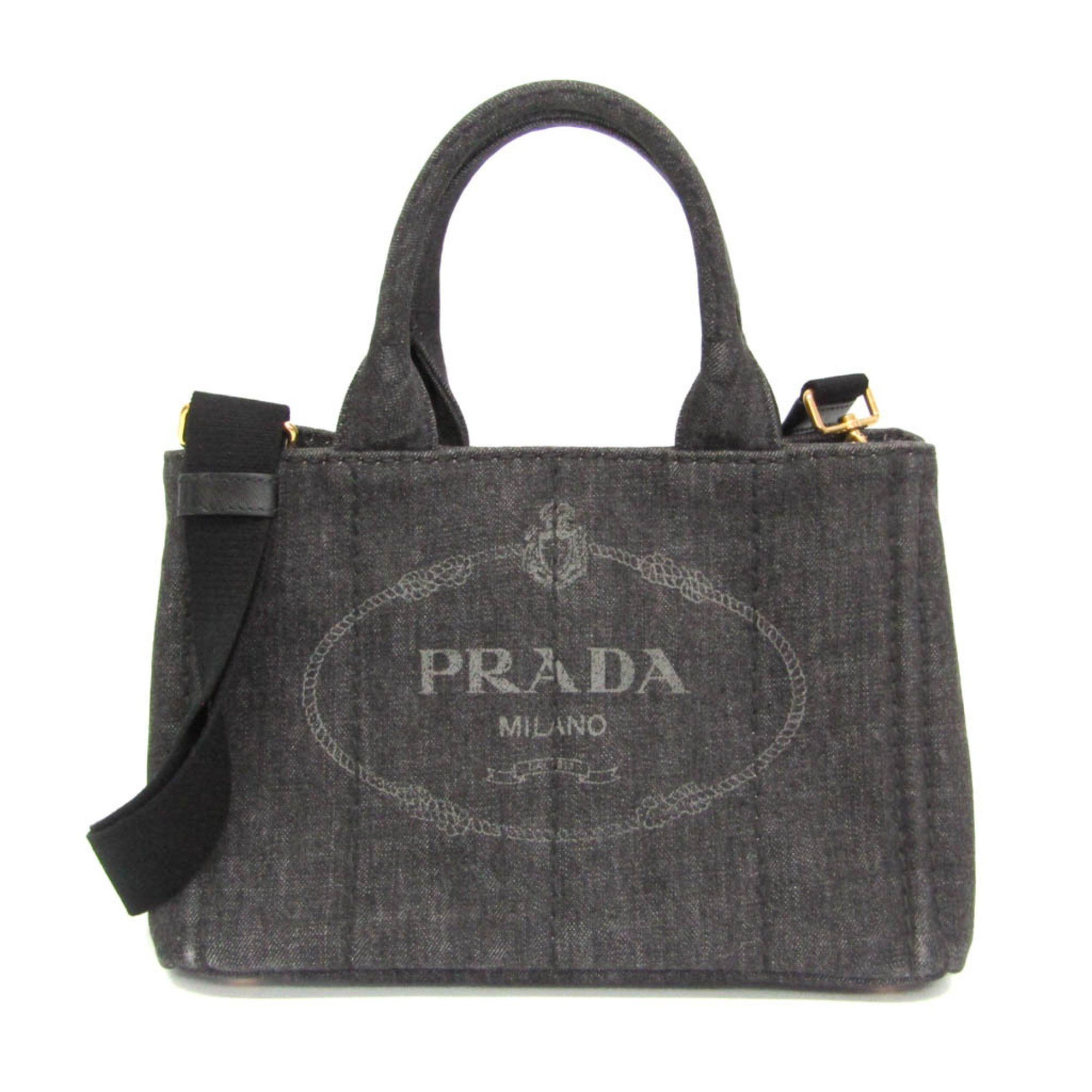 Prada Prada Canapa 1BG439 Women's Canapa Shoulder Bag,Tote Bag Black,Nero Size ONE SIZE - 1 Thumbnail
