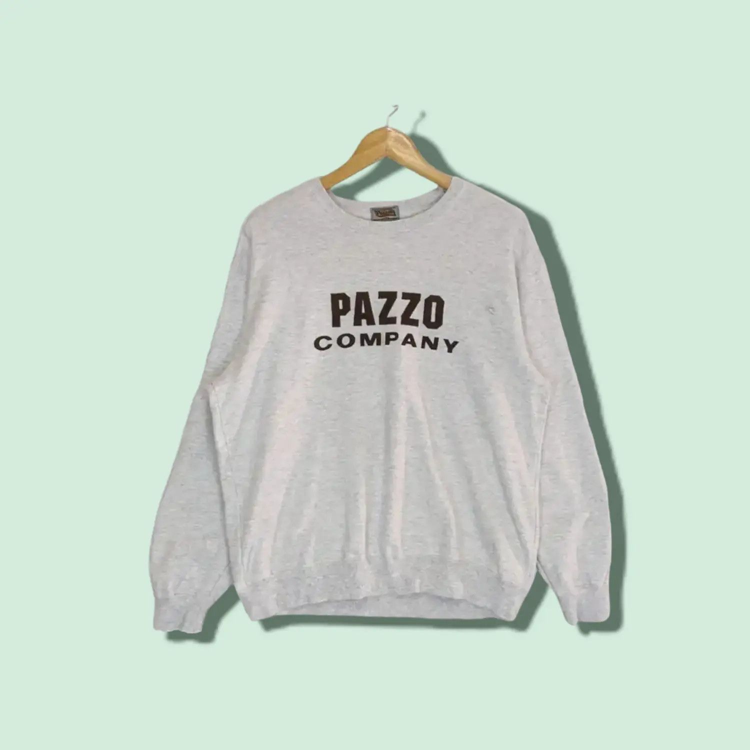 Japanese Brand PAZZO Big Spell Out Jumper Sweatshirt Size US L / EU 52-54 / 3 - 1 Thumbnail