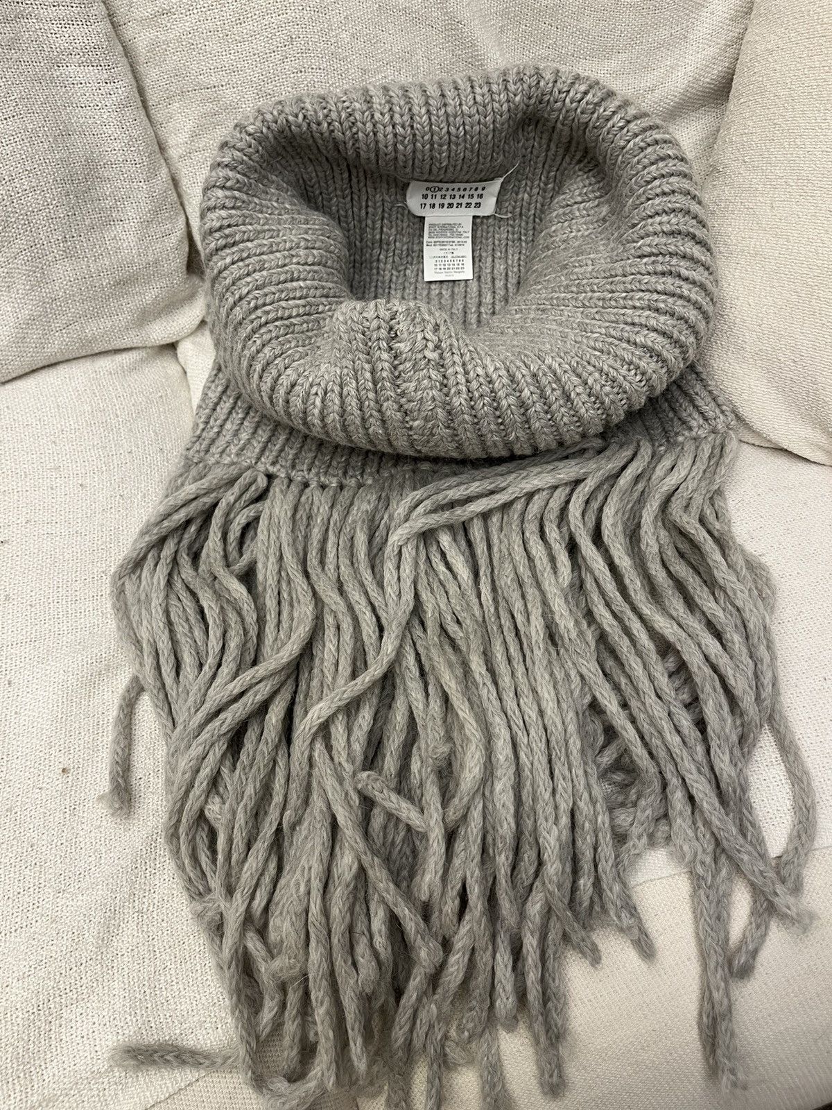 Maison Margiela × Vintage RARE MMM Maison Martin Margiela line 1 huge tassel scarf Size ONE SIZE - 5 Thumbnail