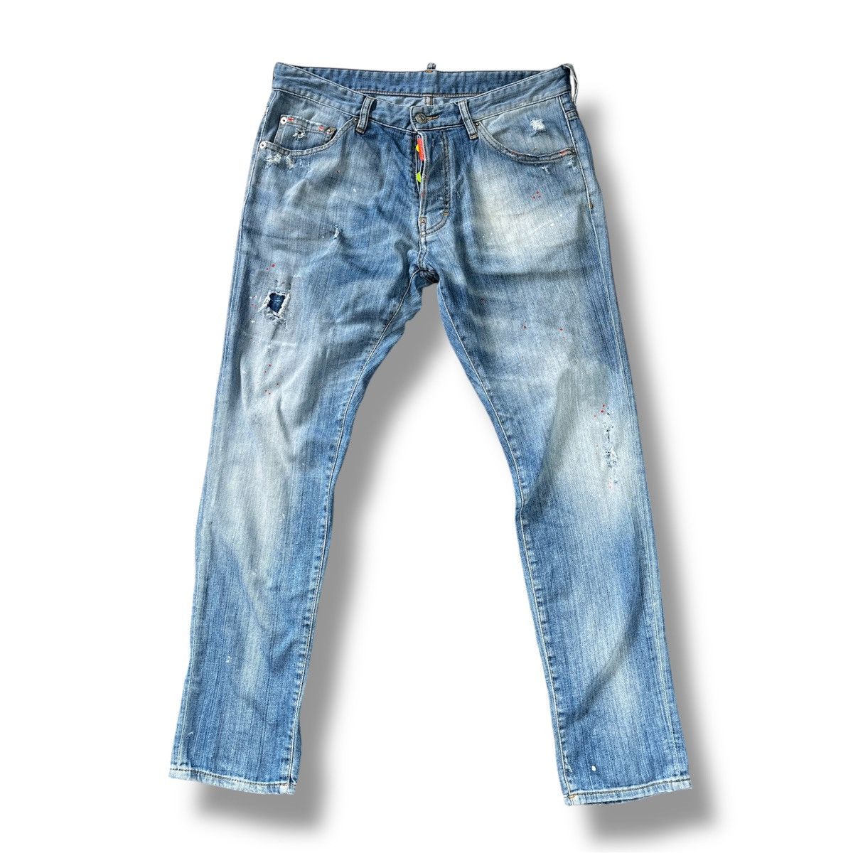 Dsquared2 DSquared2 Distressed Painters Denim Made In Italy Jeans Size US 32 / EU 48 - 2 Thumbnail