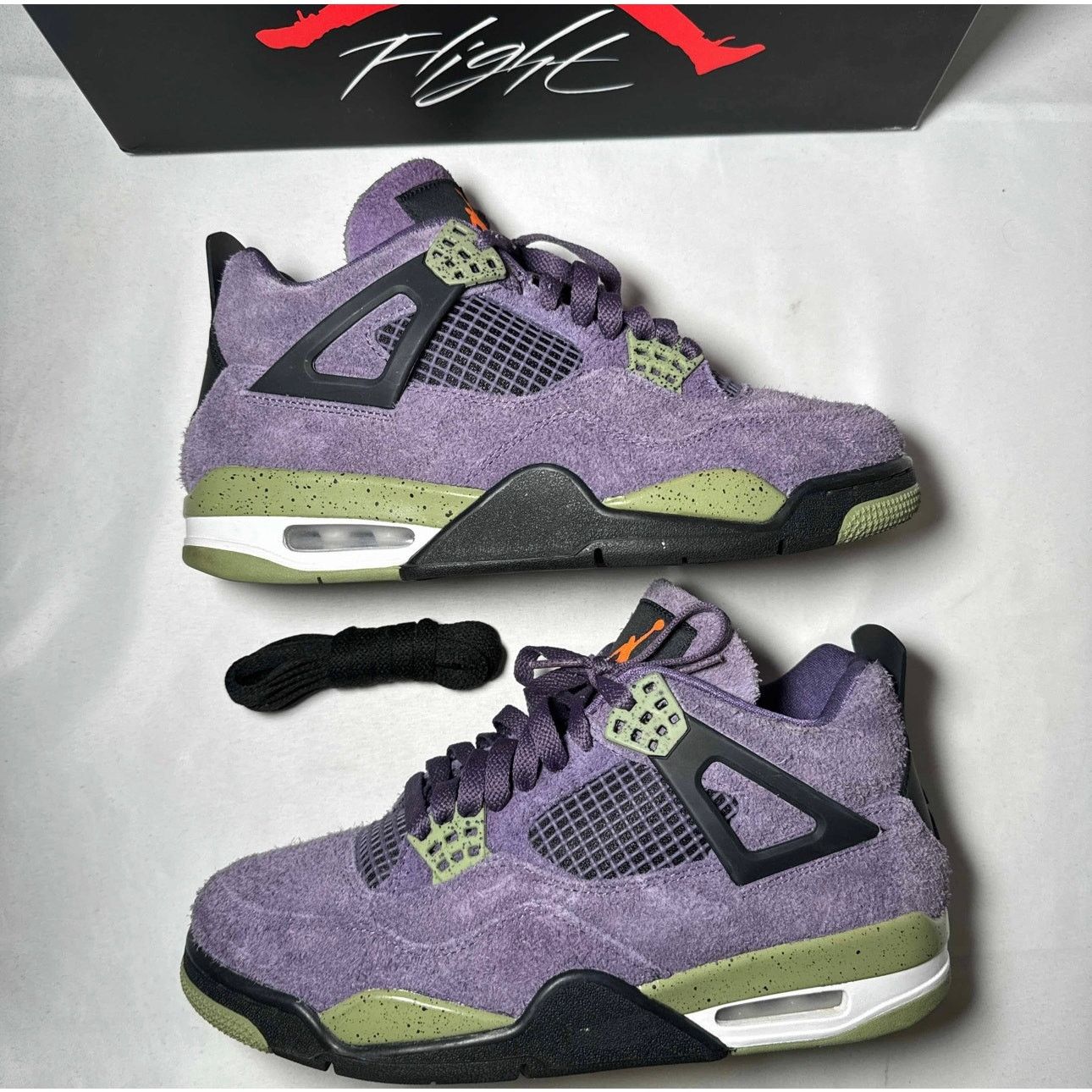Jordan Brand × Nike Size 9.5 Wmns Air Jordan 4 Retro Canyon Purple Women's Shoes Size US 9.5 / IT 39.5 - 2 Thumbnail