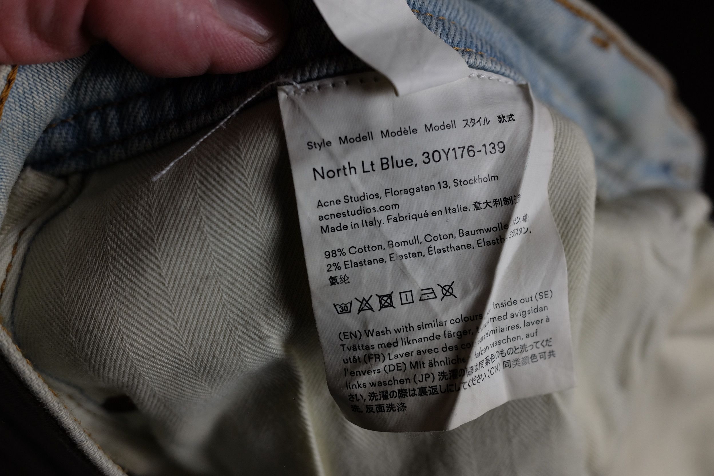 Acne Studios Acne Studios Blå Konst North Lt Blue Jeans Size US 33 - 9 Thumbnail