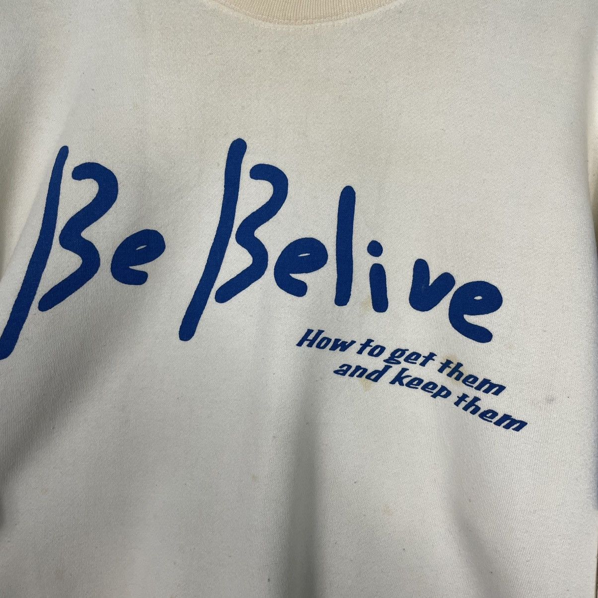 Japanese Brand Be Belive Crewneck Sweatshirt Size US M / EU 48-50 / 2 - 10 Thumbnail