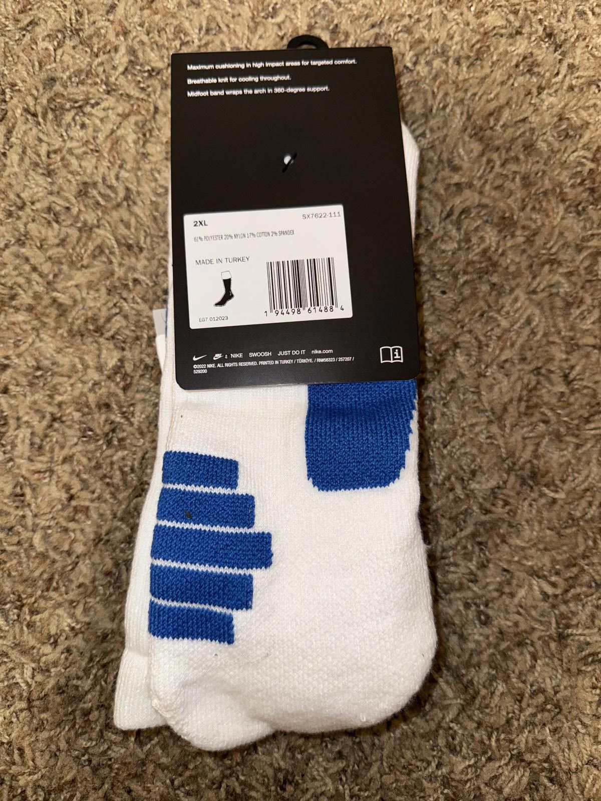 Nike Nike Elite Crew Basketball SX7622 Single Pair Sample Size ONE SIZE - 2 Thumbnail