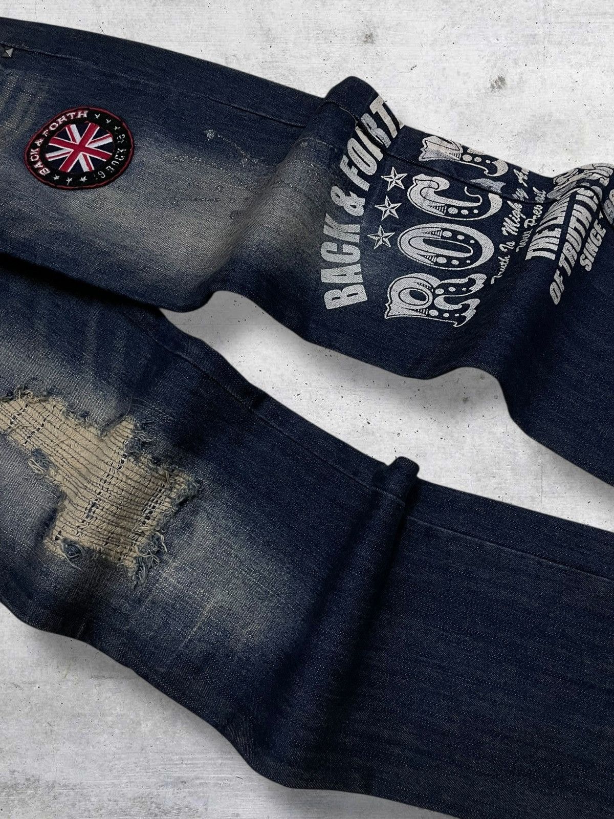 Hysteric Glamour VINTAGE BACK FORTH CRAFTED OG JAPAN DESIGNER ROCKNROLL DENIM Size US 31 - 6 Thumbnail