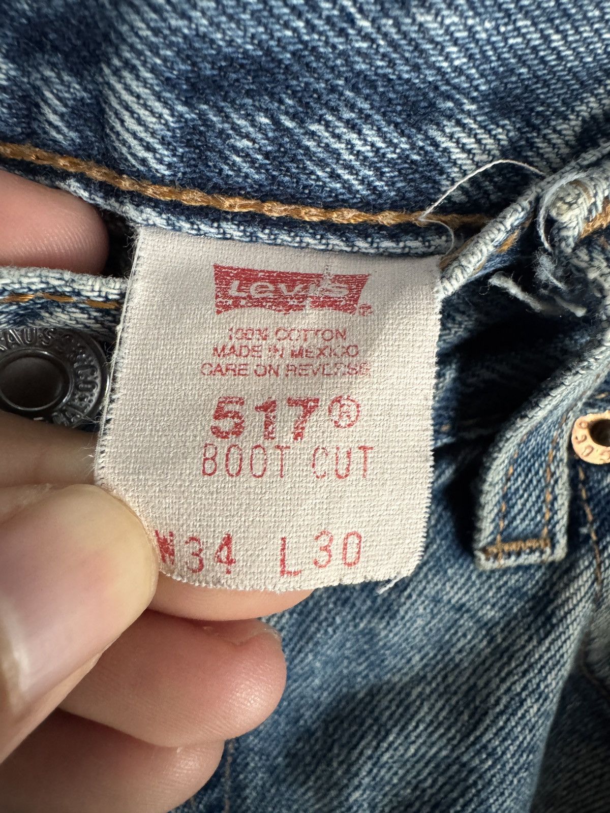 Levi's Vintage Clothing Vintage 90’s Levi’s 517 Boot Cut Denim Size US 34 / EU 50 - 6 Thumbnail