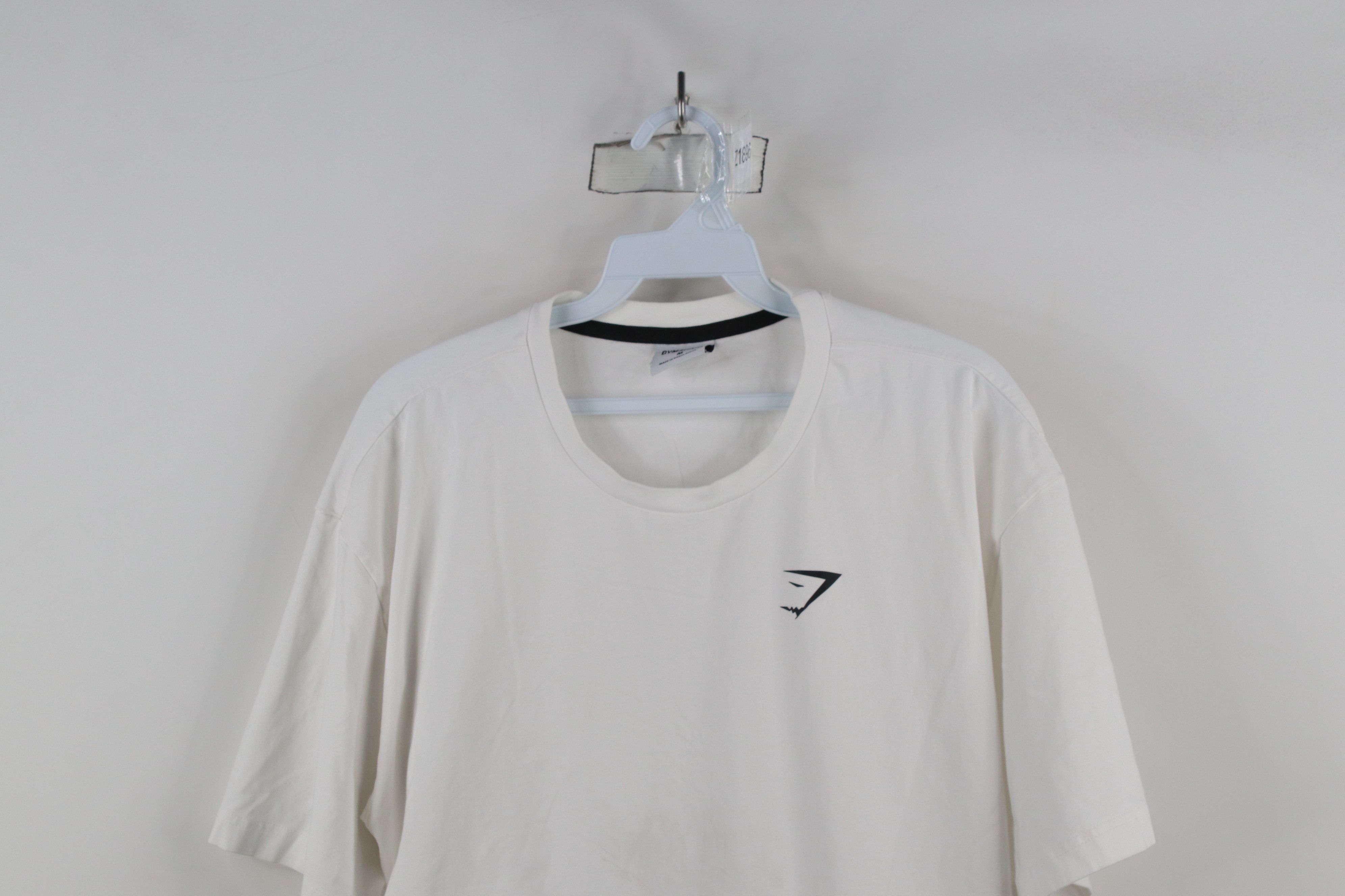 Gymshark × Vintage Gymshark Essential Oversized Short Sleeve T-Shirt White Size US M / EU 48-50 / 2 - 2 Thumbnail