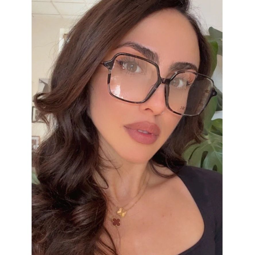 Dior NEW Dior Mini CD O S7F Square Eyeglasses Frames in Havana Size ONE SIZE - 1 Thumbnail