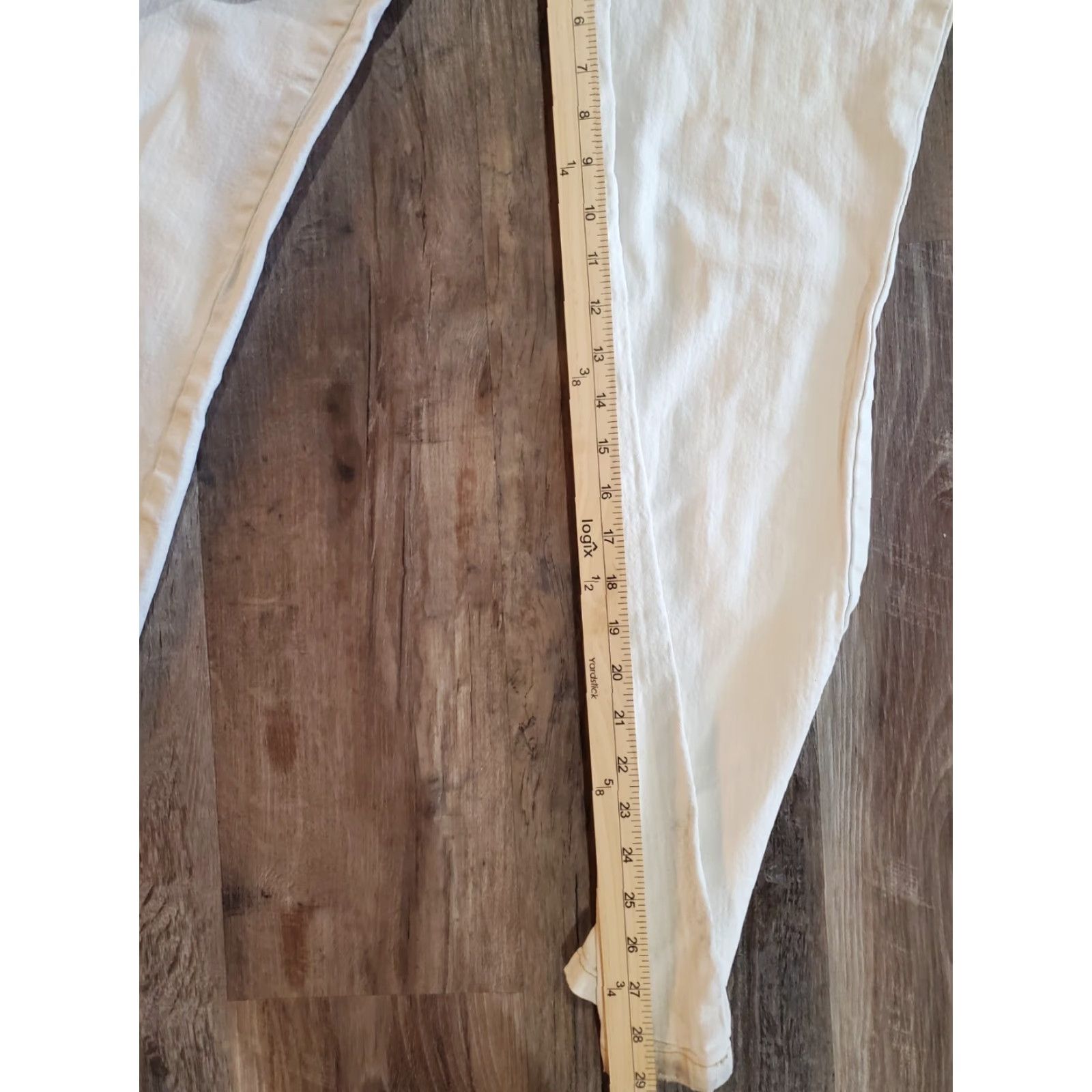 Vintage St. John's Bay Jeans Women White Size 12 Stretchboot Straight Regular Pockets Comfort Size 34" / US 12 / IT 48 - 6 Thumbnail
