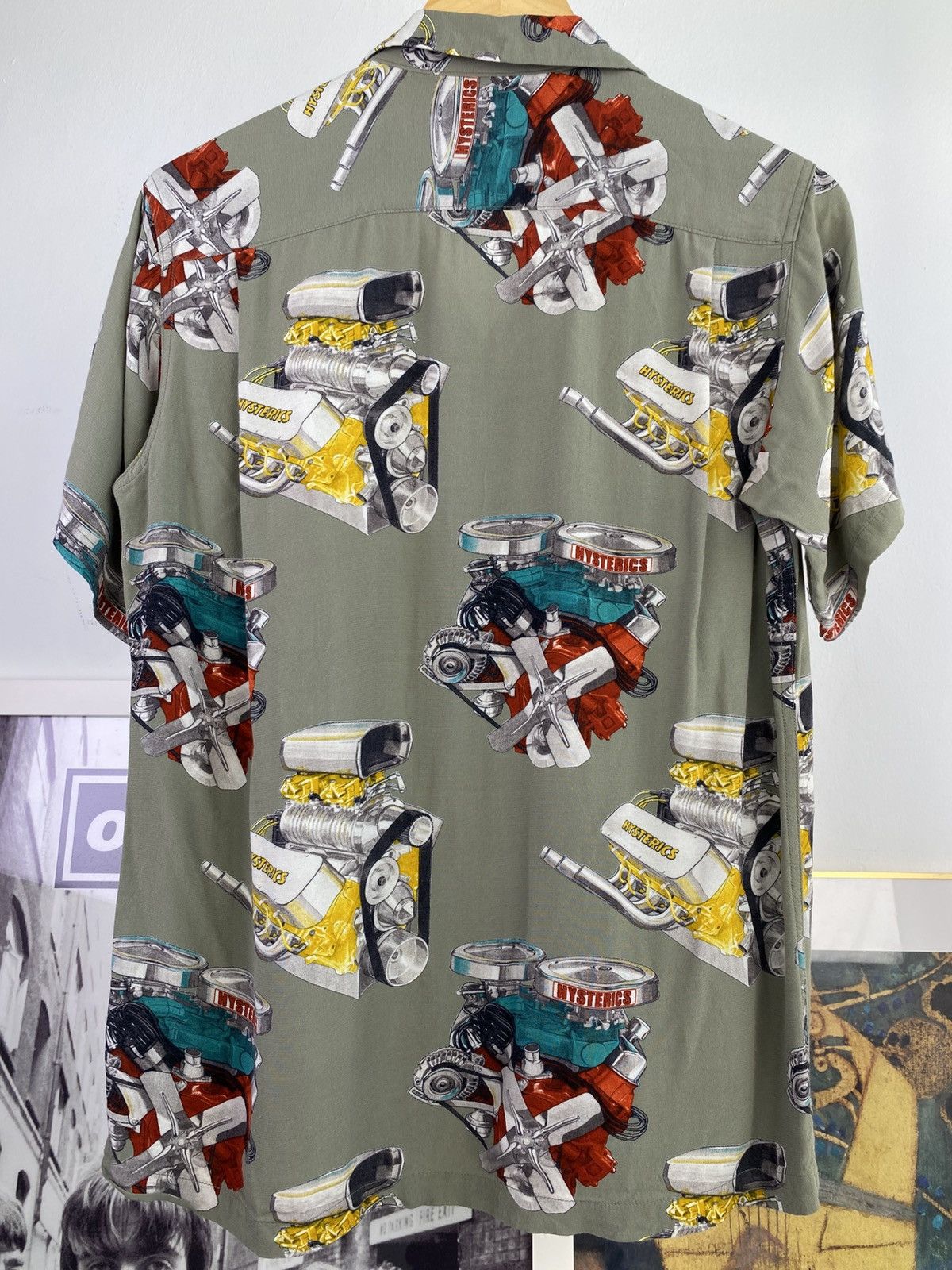 Hysteric Glamour 90’s Hysteric Engine All Over Print Rayon button ip Size US M / EU 48-50 / 2 - 7 Thumbnail