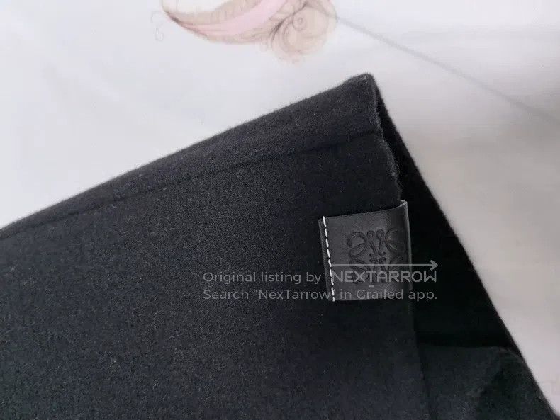 Loewe Loewe Black woolen overcoat with logo on the cuff Size XS / US 0-2 / IT 36-38 - 7 Thumbnail
