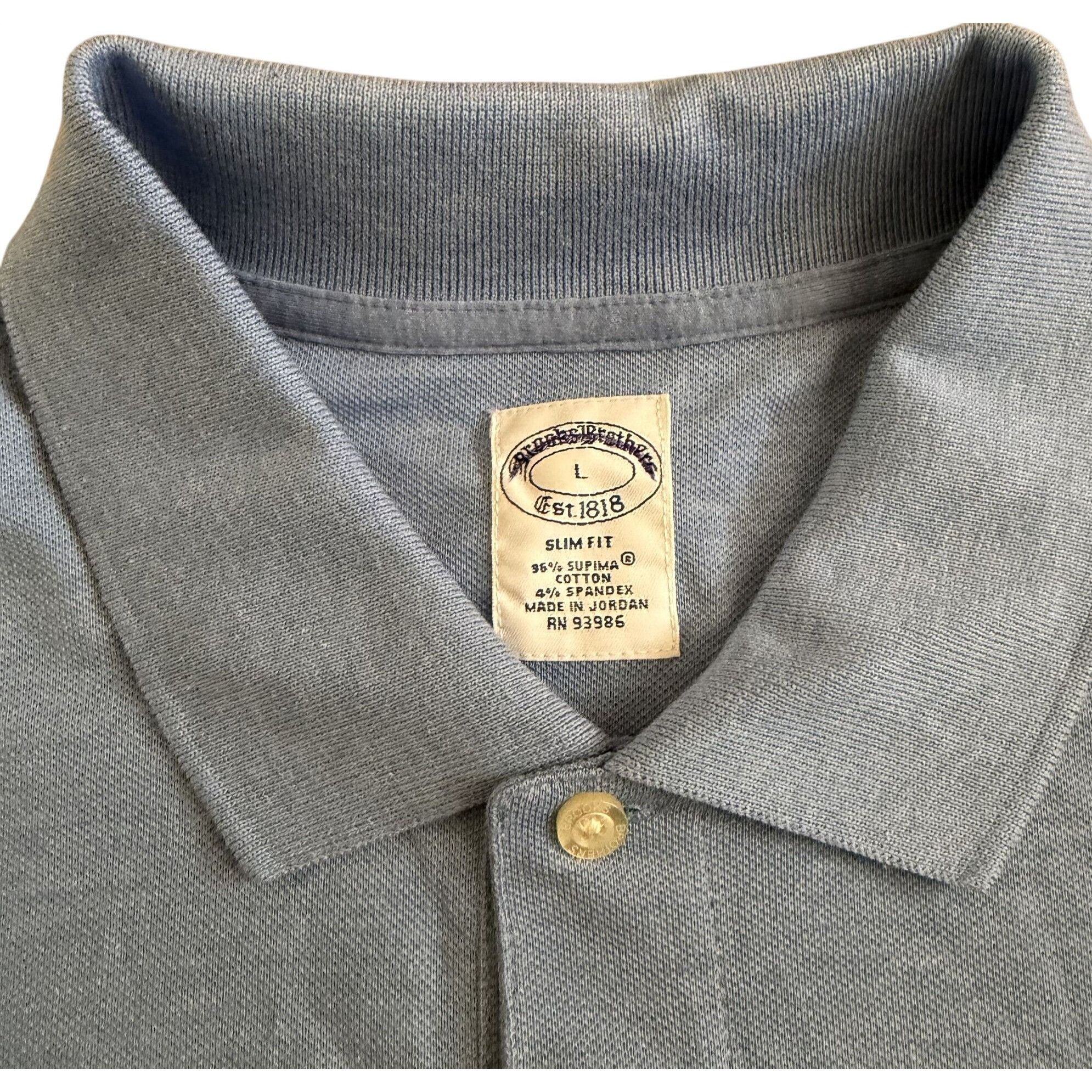 Brooks Brothers Brooks Brothers Polo Shirt Mens Large Slim Fit Short Sleeve Size US L / EU 52-54 / 3 - 3 Thumbnail