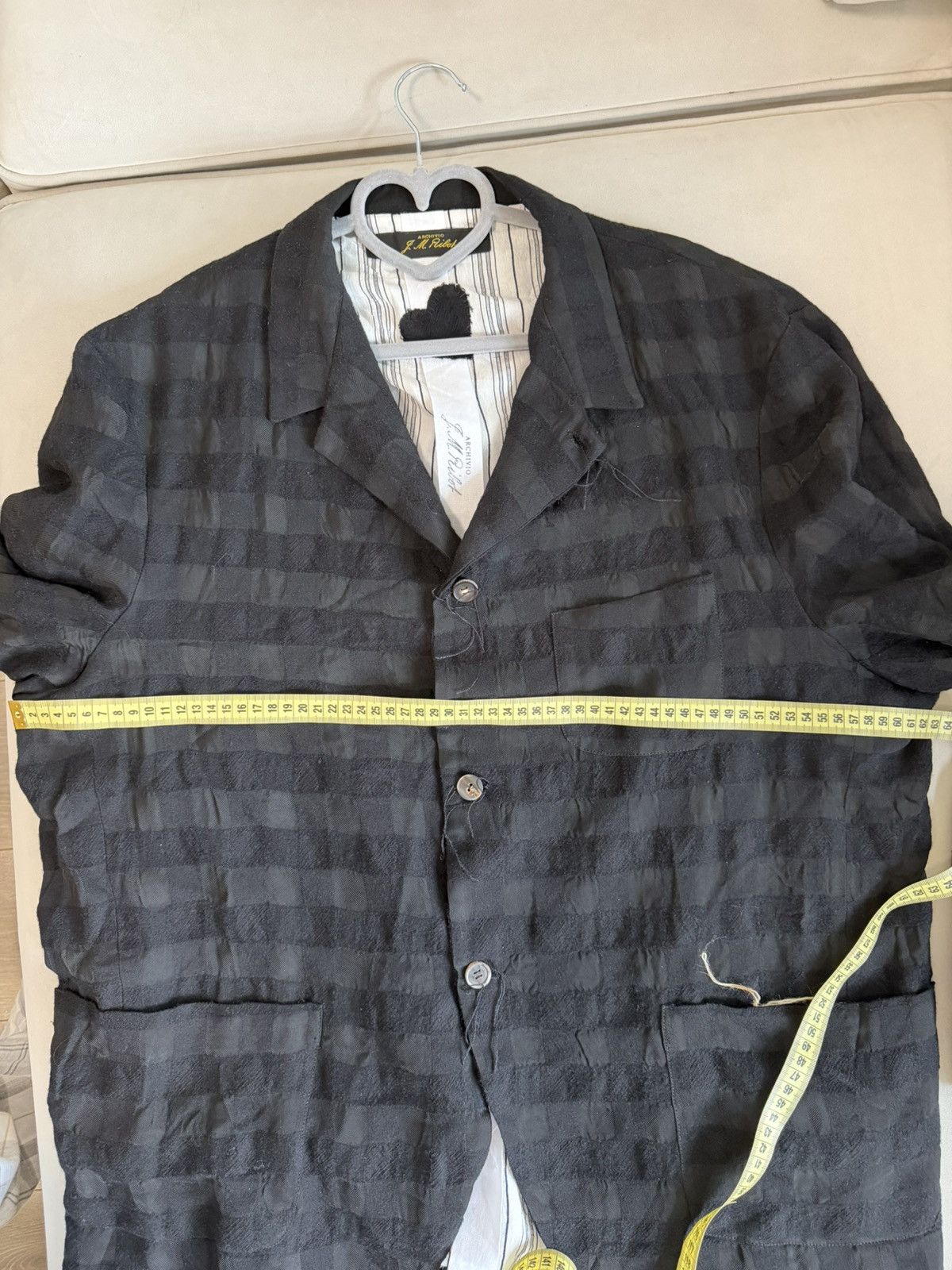Archivio J.M. Ribot Archivio J. M. Ribot Black Checked Blazer Size US XL / EU 56 / 4 - 13 Thumbnail