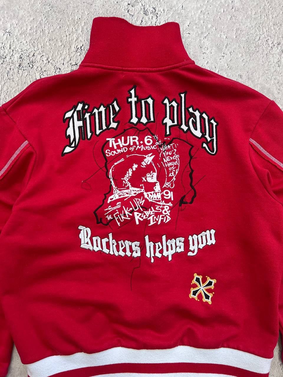 Affliction × Le Grande Bleu (L.G.B.) Y2K Japanese Crazy TRASHED Studded Punk LGB STYLE Hoodie Size US M / EU 48-50 / 2 - 12 Thumbnail