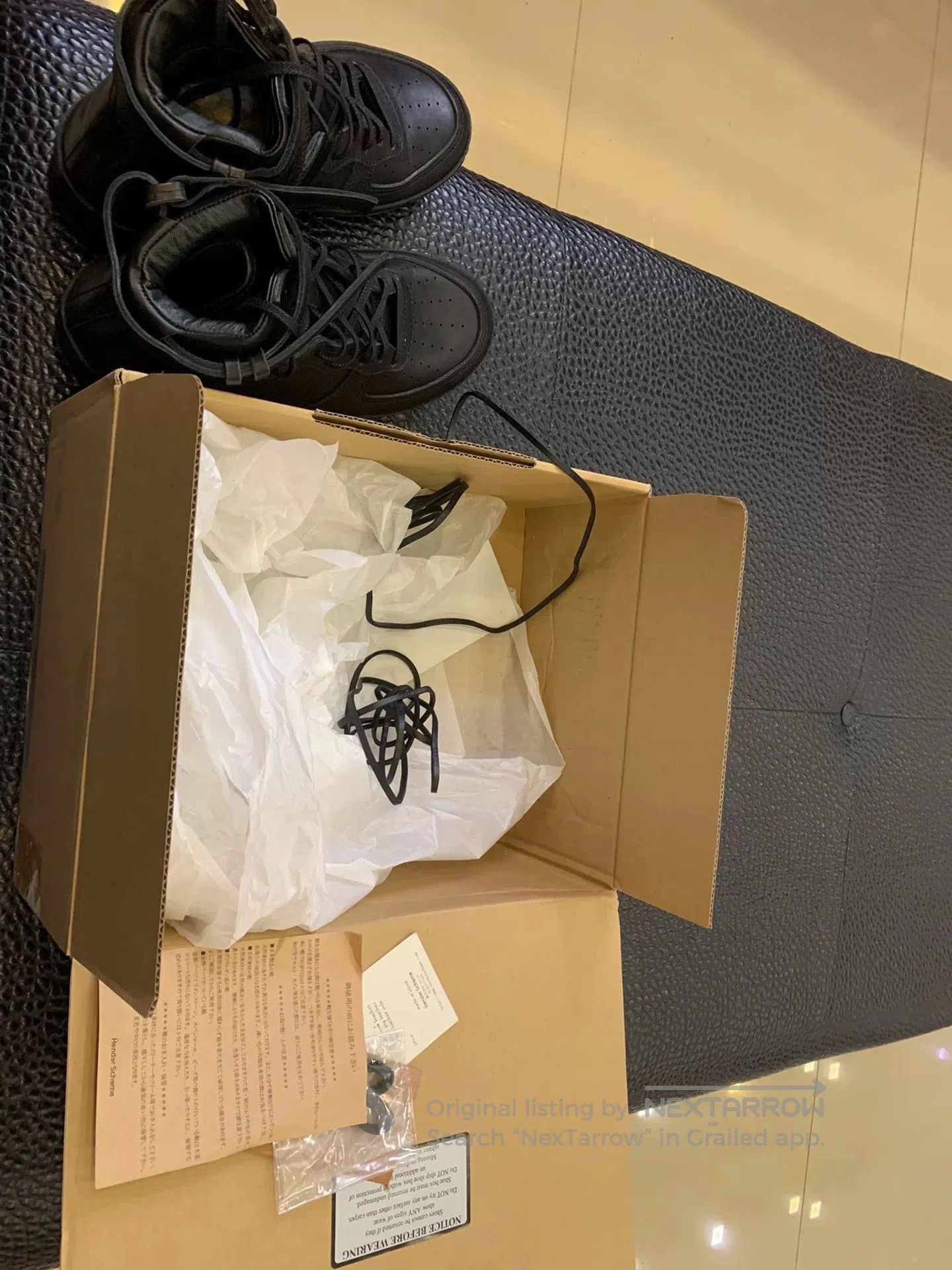 Hender Scheme handmade black leather high. Size US 5 / EU 37 - 6 Thumbnail