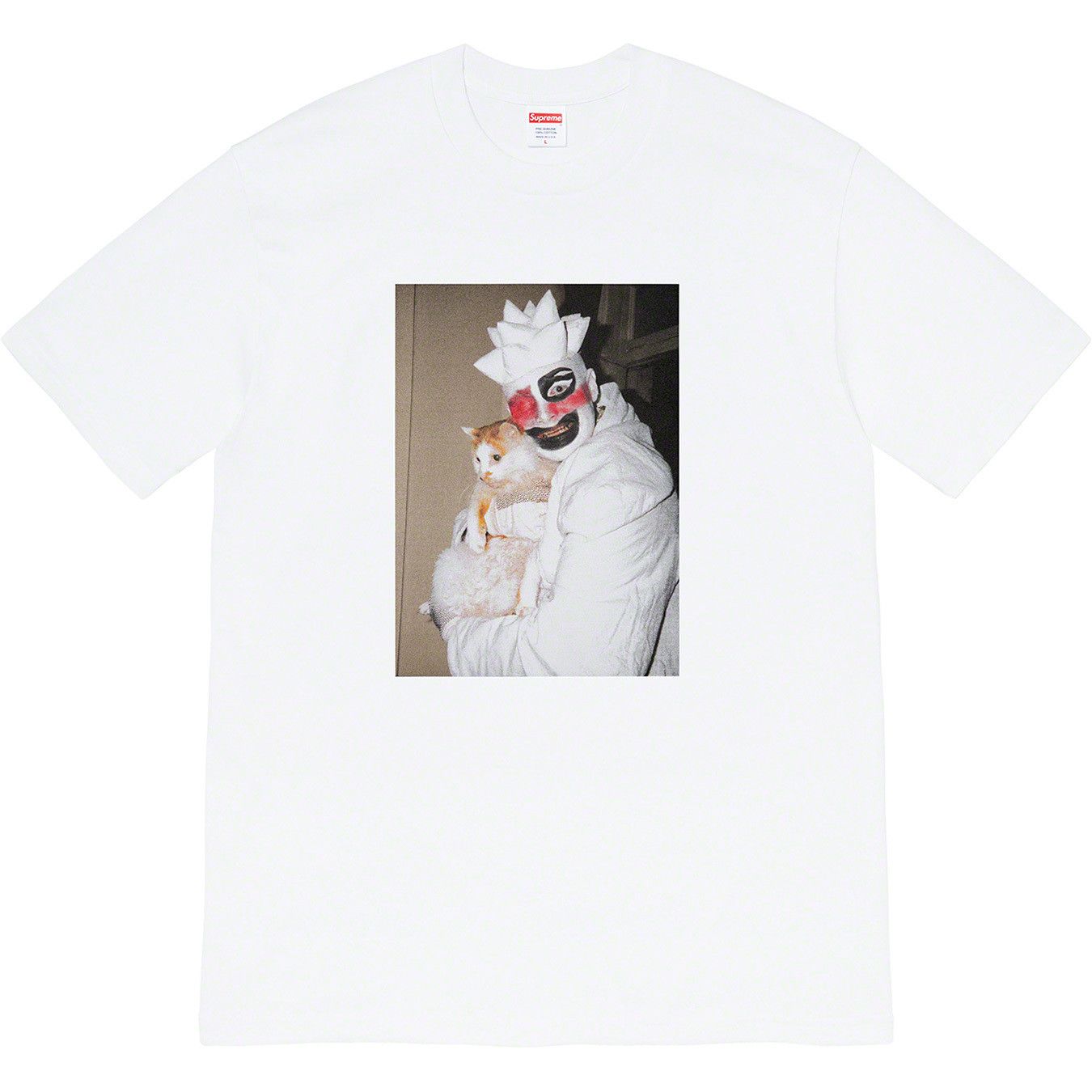 image of Supreme Leigh Bowery Tee White Medium, Men's